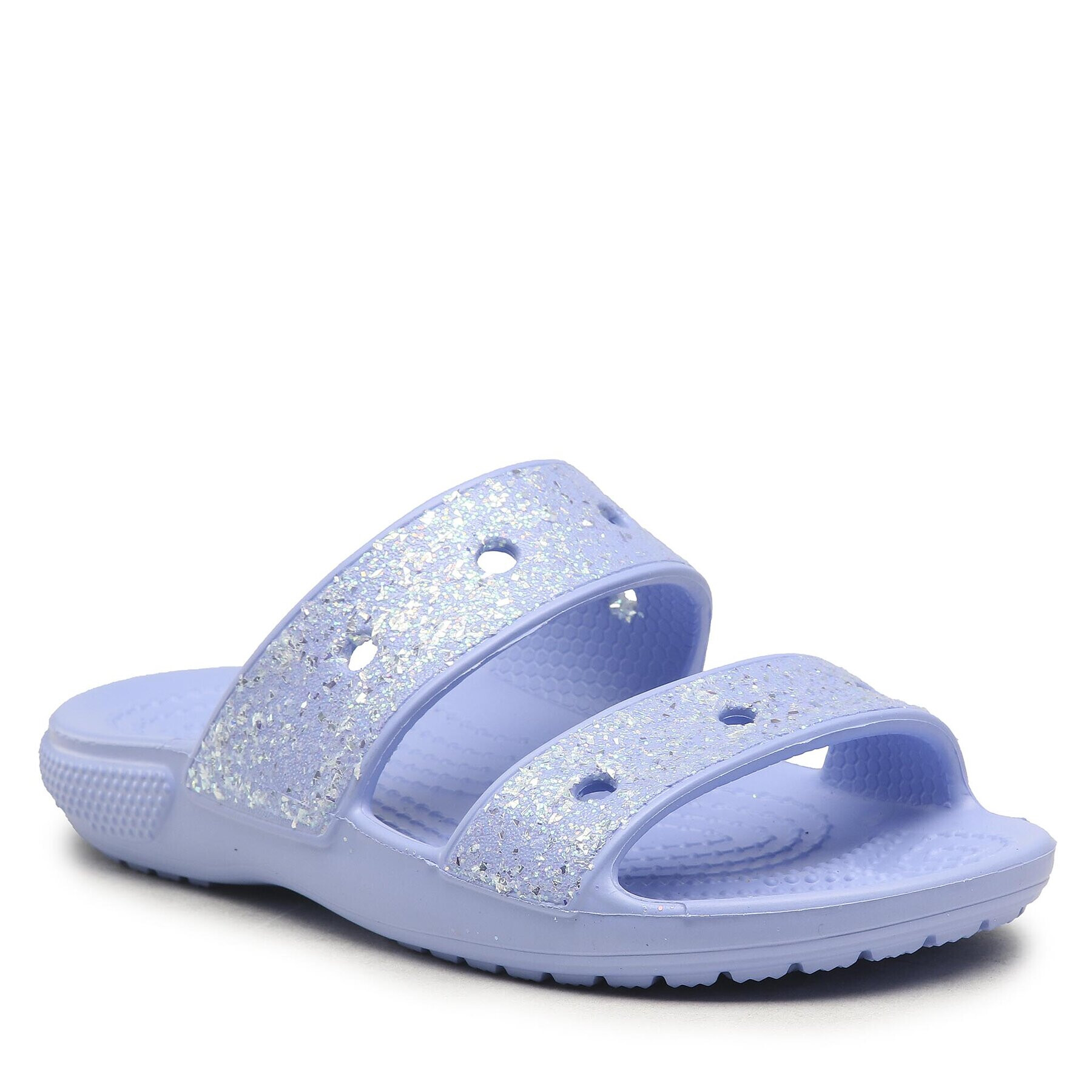 Crocs Чехли Classic Glitter Sandal K 207788 Виолетов - Pepit.bg