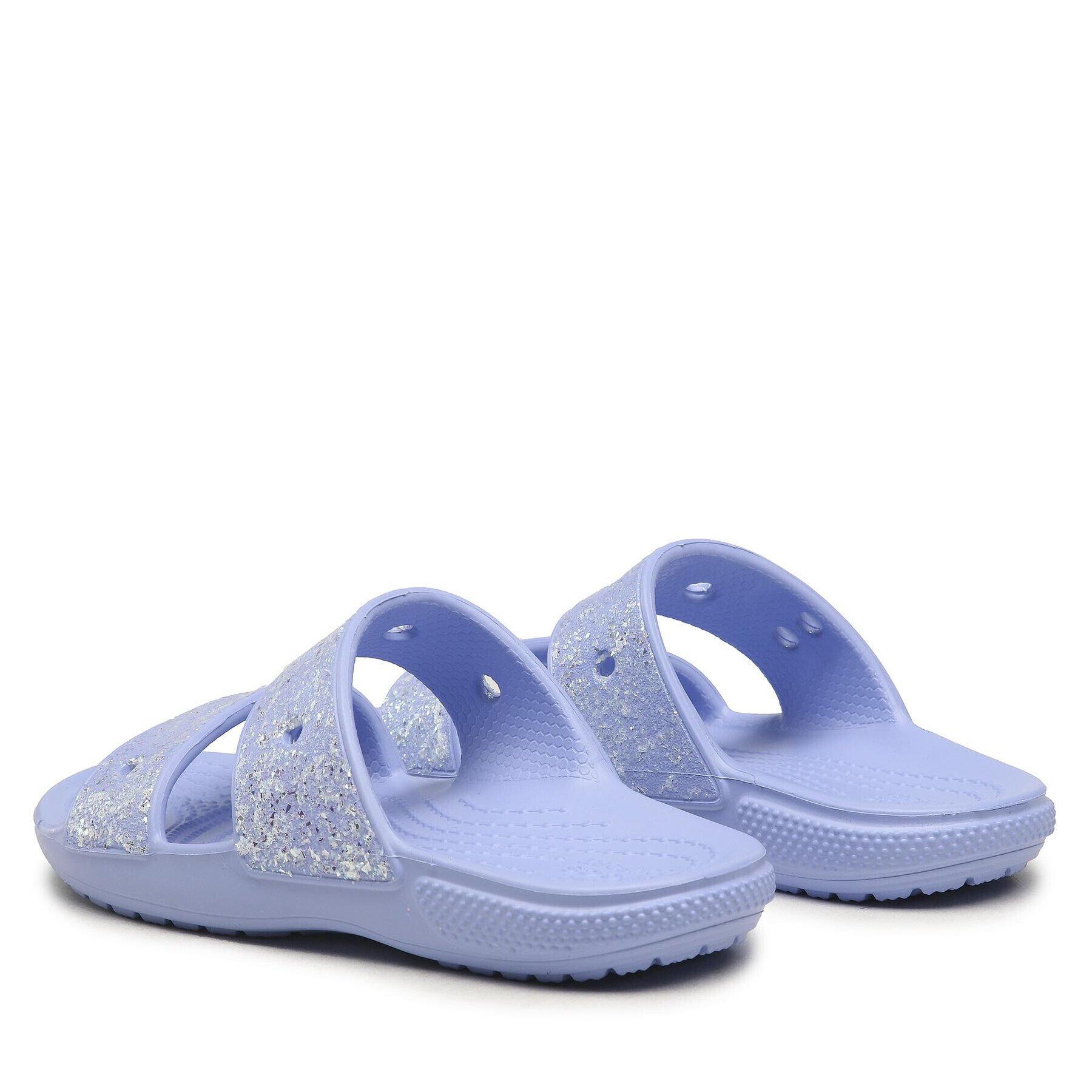 Crocs Чехли Classic Glitter Sandal K 207788 Виолетов - Pepit.bg