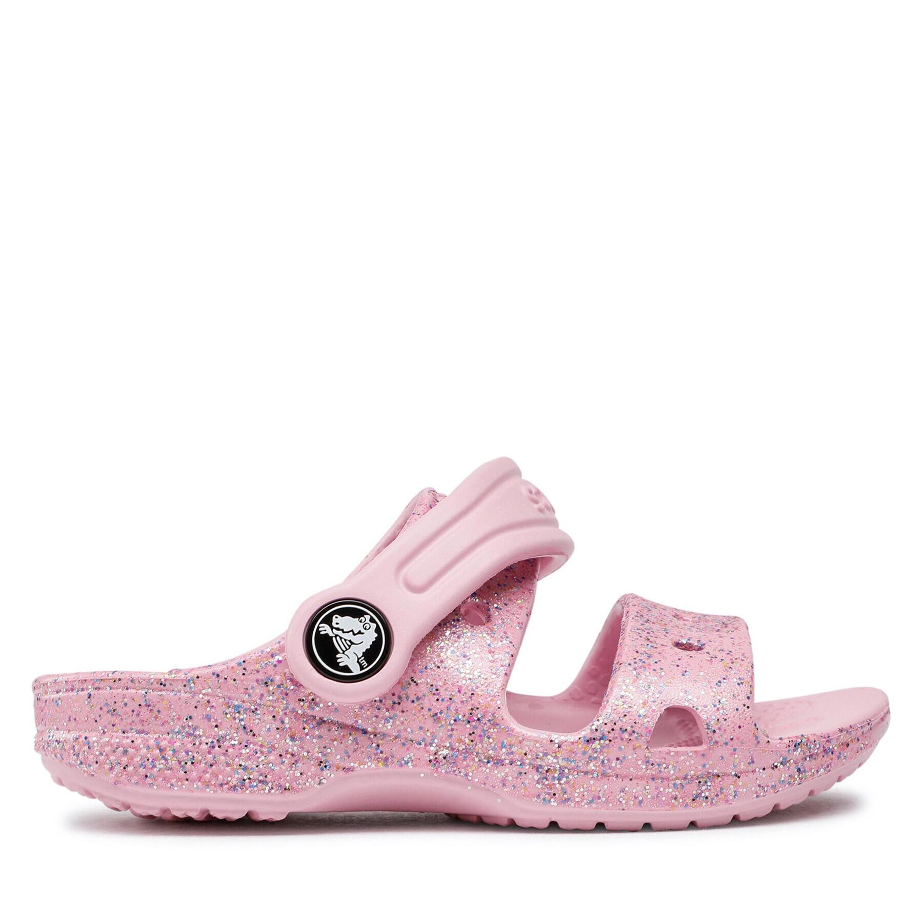 Crocs Чехли Classic Glitter Sandal T 207983 Розов - Pepit.bg
