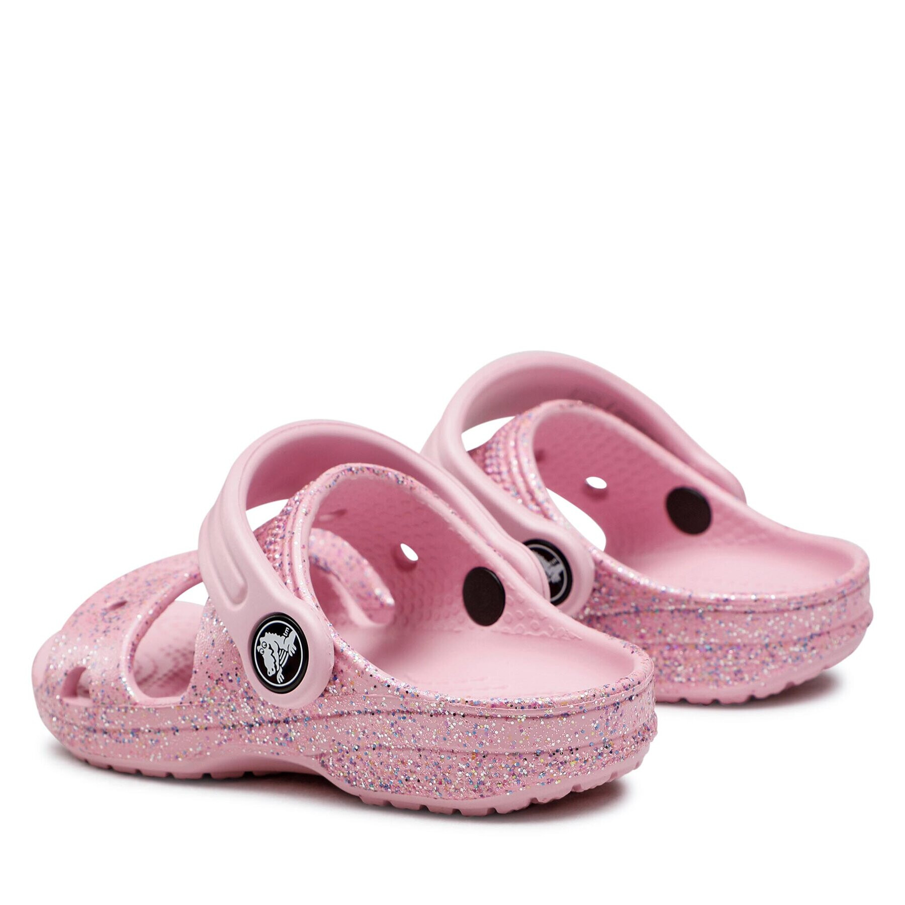 Crocs Чехли Classic Glitter Sandal T 207983 Розов - Pepit.bg