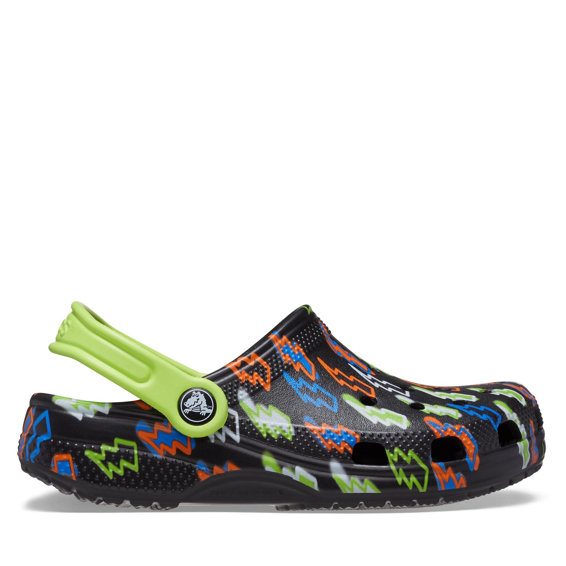Crocs Чехли Classic Lightning Bolt Clog Kids 208307 Черен - Pepit.bg