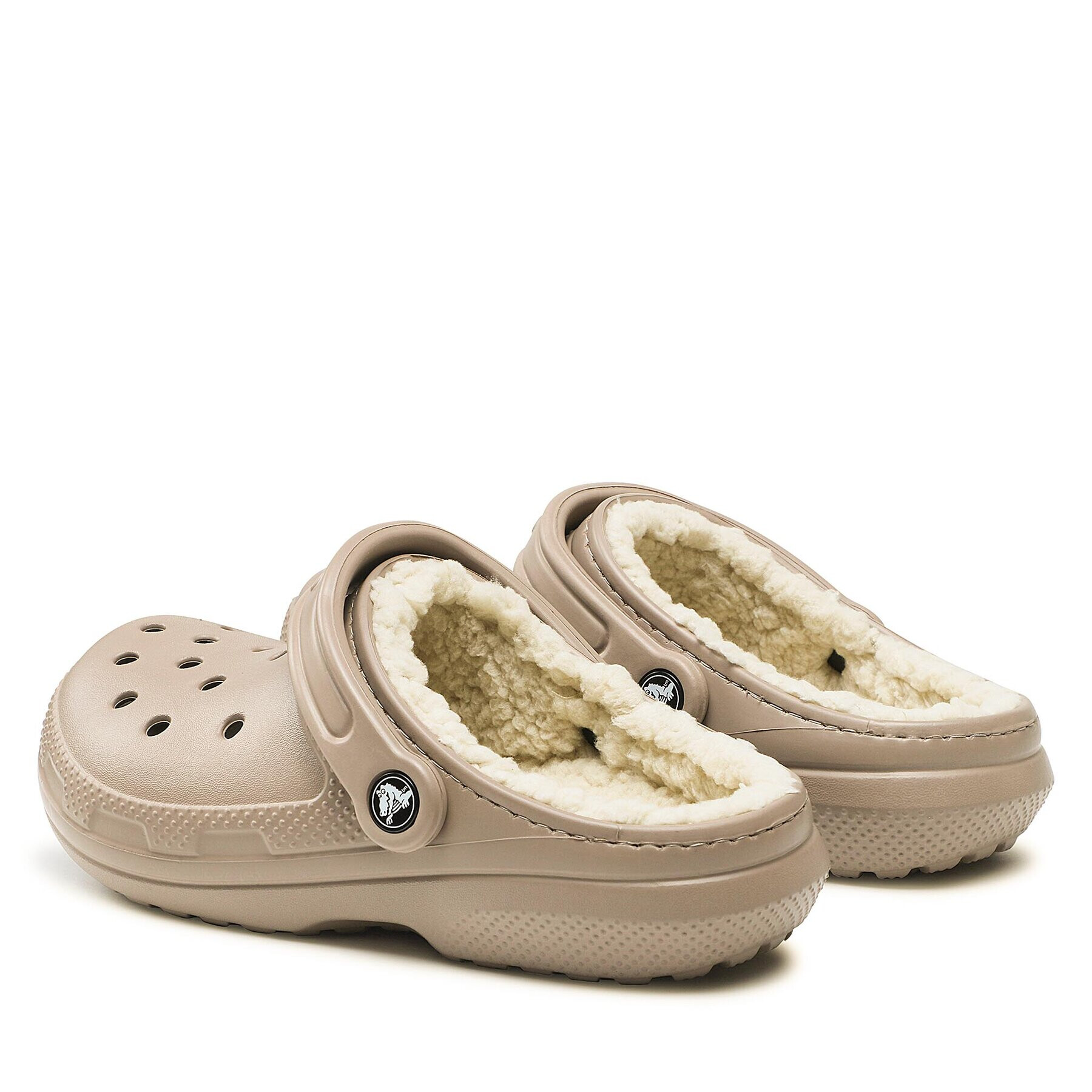 Crocs Чехли Classic Lined Clog 203591 Бежов - Pepit.bg