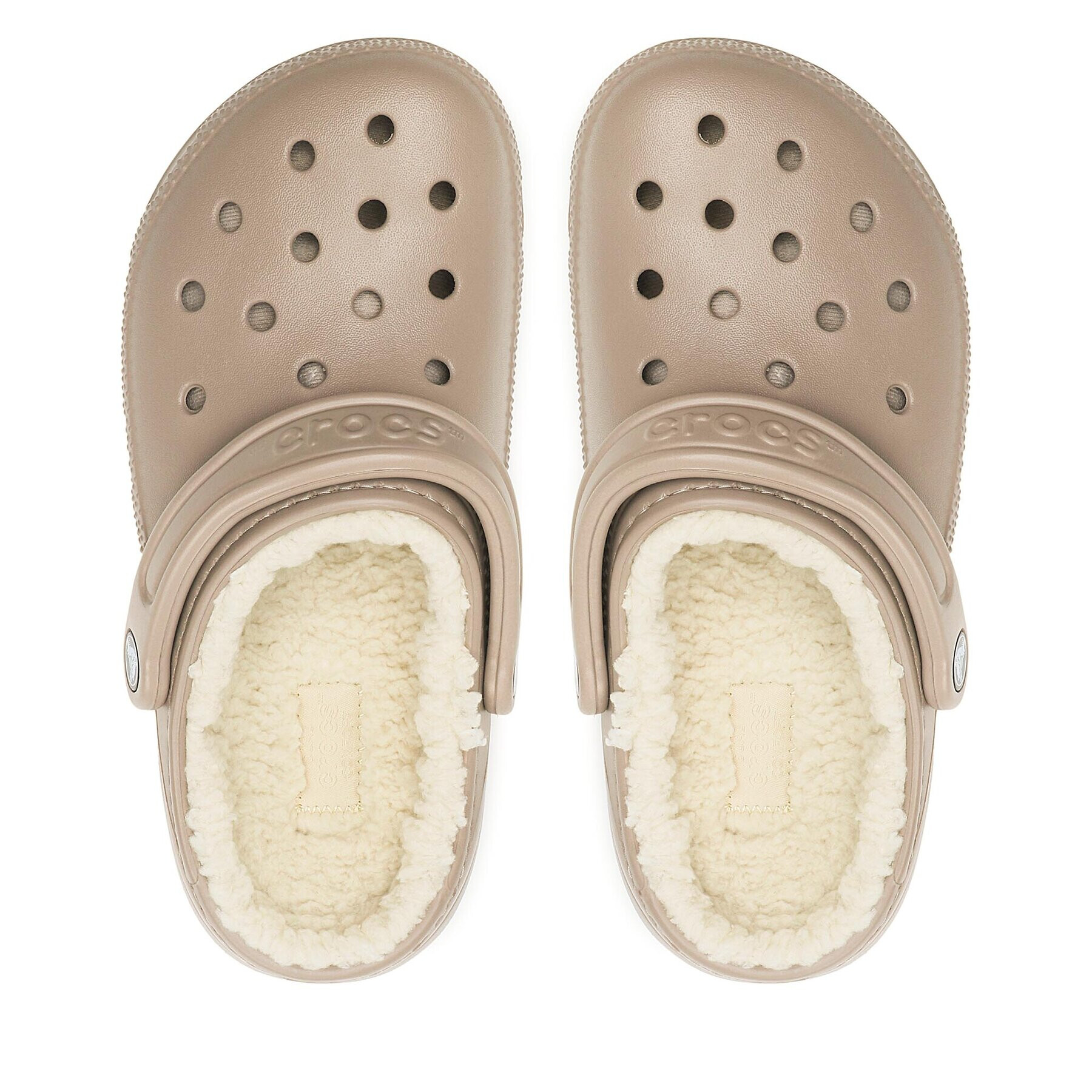 Crocs Чехли Classic Lined Clog 203591 Бежов - Pepit.bg