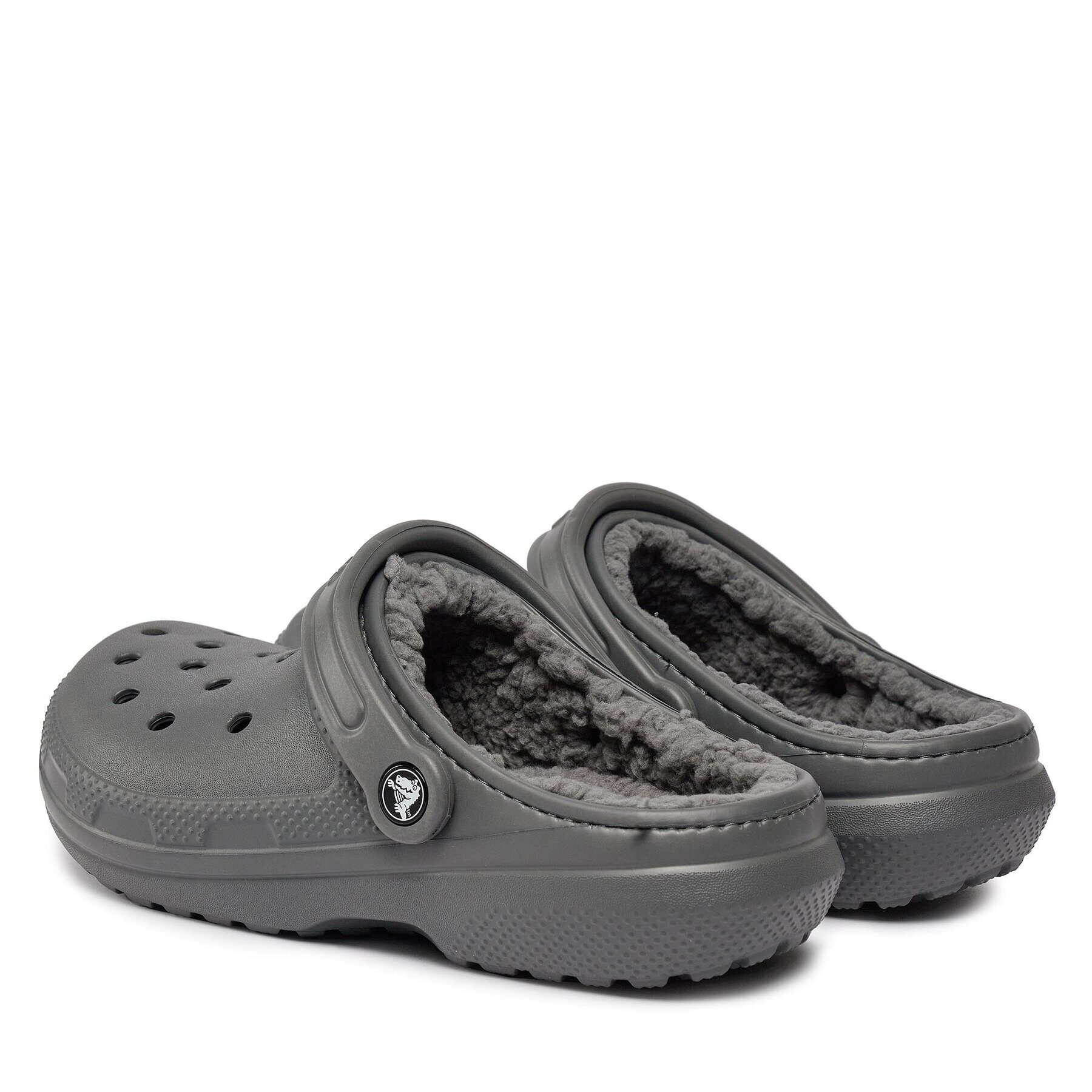 Crocs Чехли Classic Lined Clog 203591 Сив - Pepit.bg