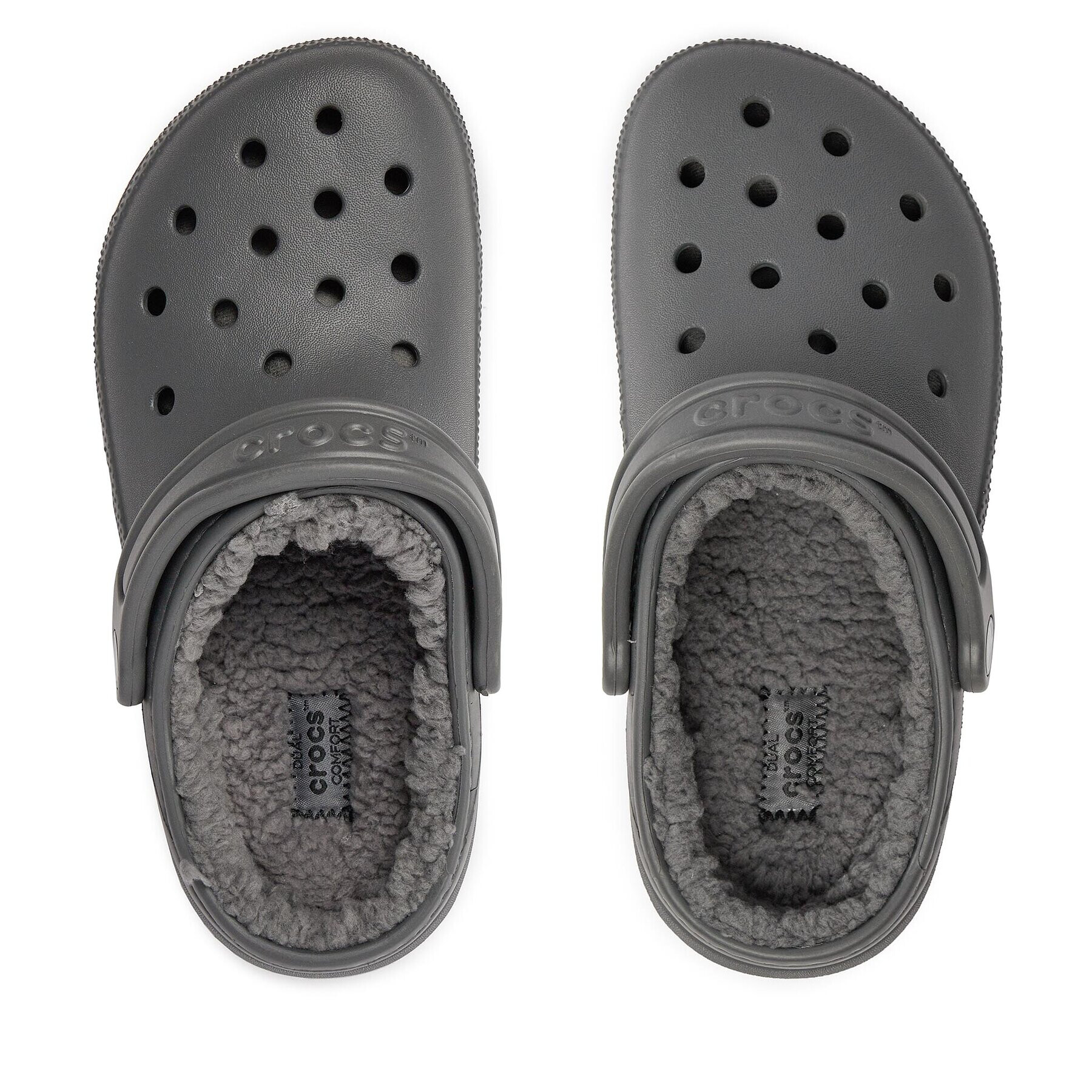 Crocs Чехли Classic Lined Clog 203591 Сив - Pepit.bg