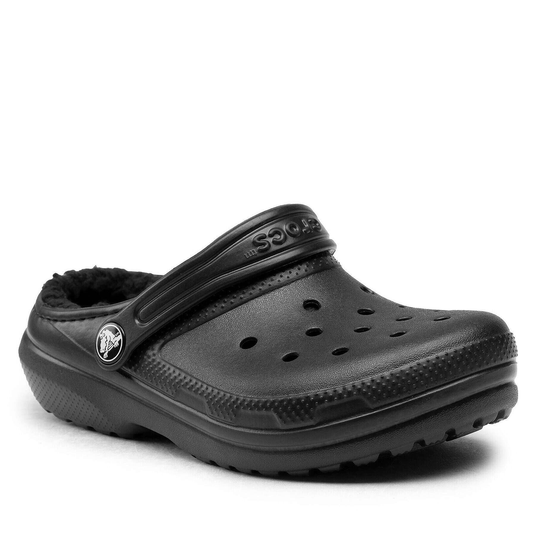 Crocs Чехли Classic Lined Clog K 207010 Черен - Pepit.bg