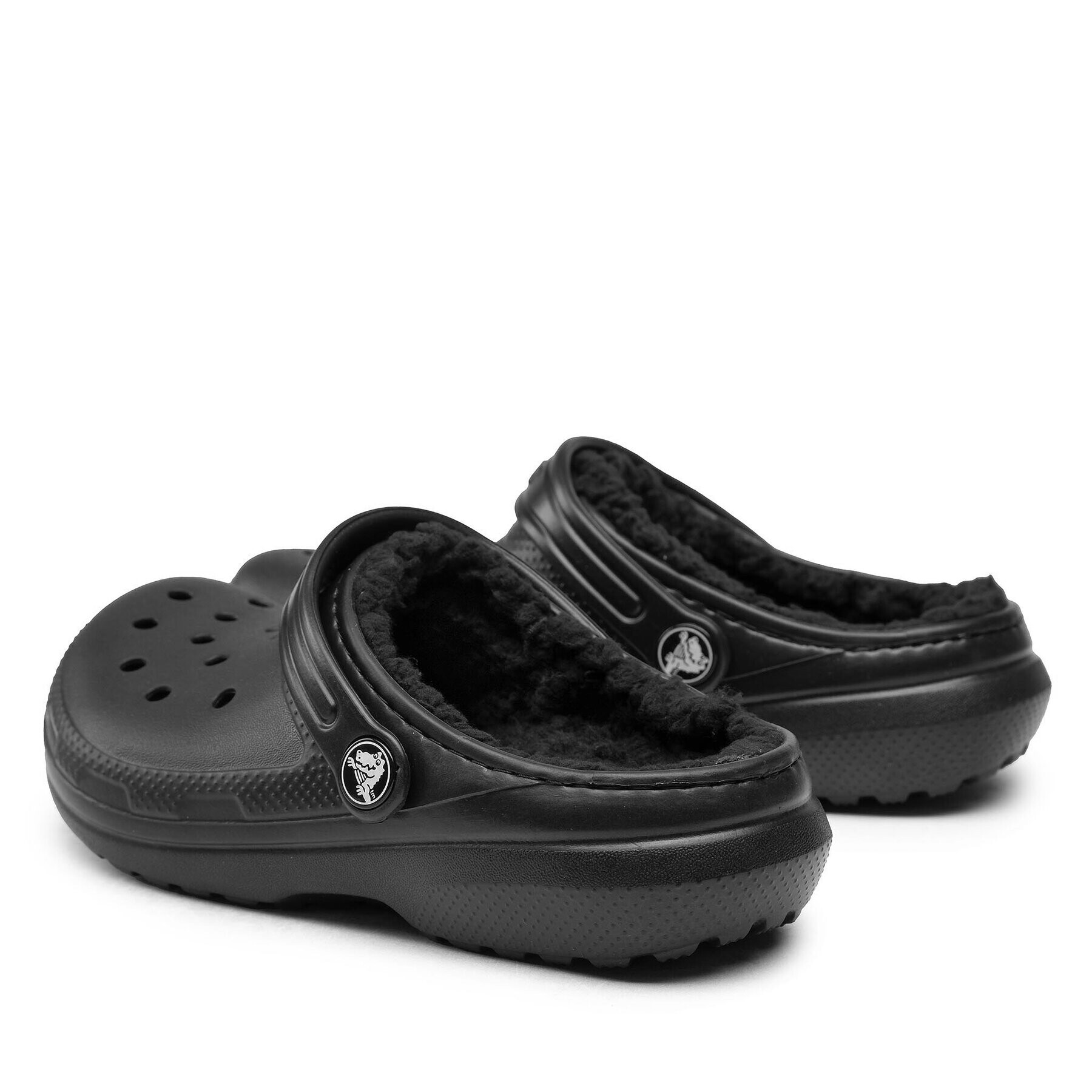 Crocs Чехли Classic Lined Clog K 207010 Черен - Pepit.bg