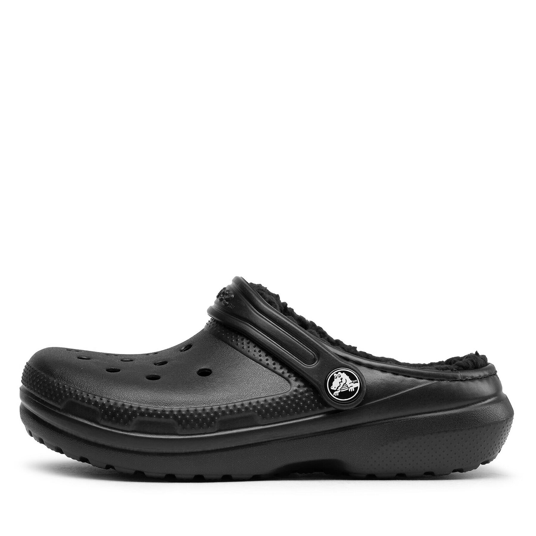 Crocs Чехли Classic Lined Clog K 207010 Черен - Pepit.bg