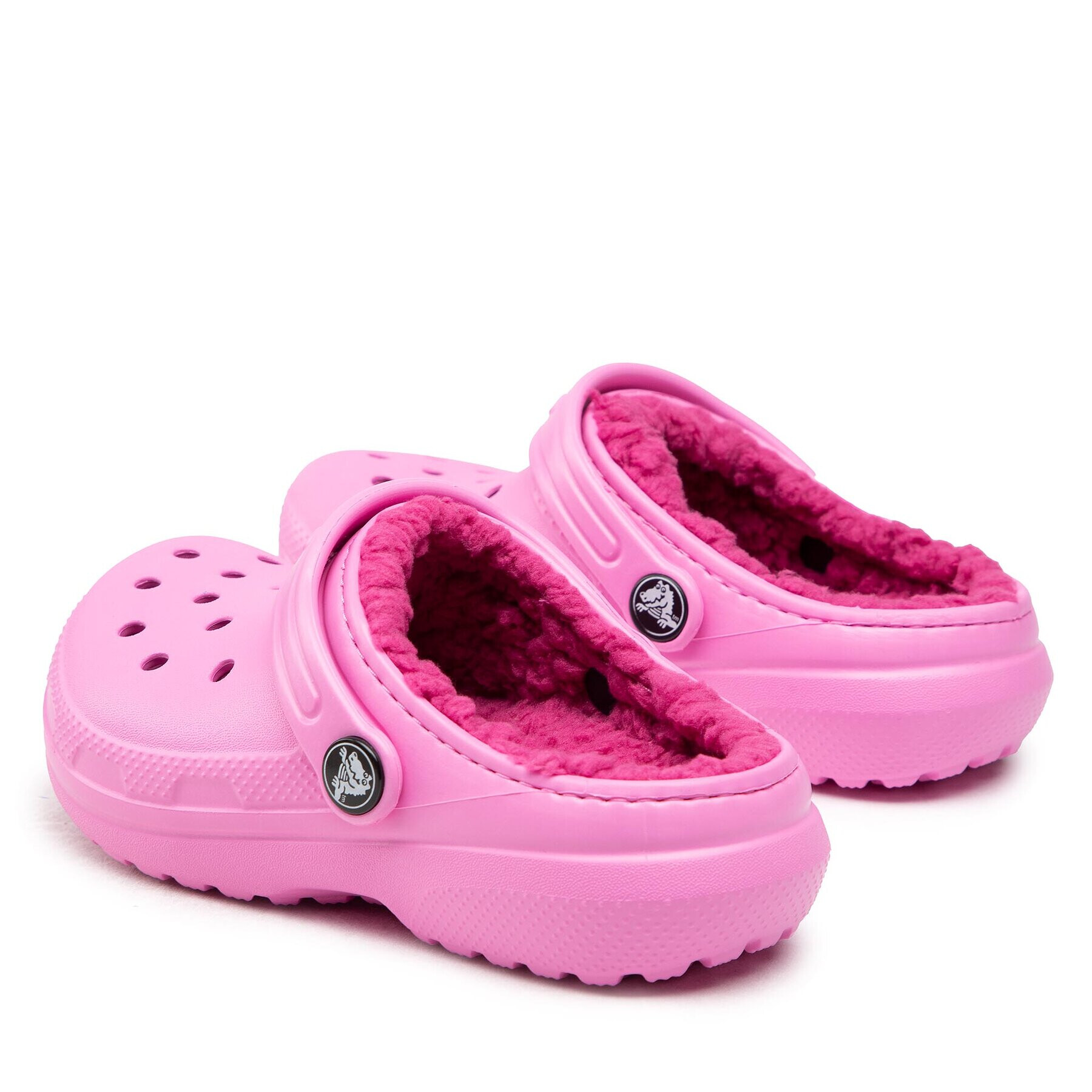 Crocs Чехли Classic Lined Clog K 207010 Розов - Pepit.bg