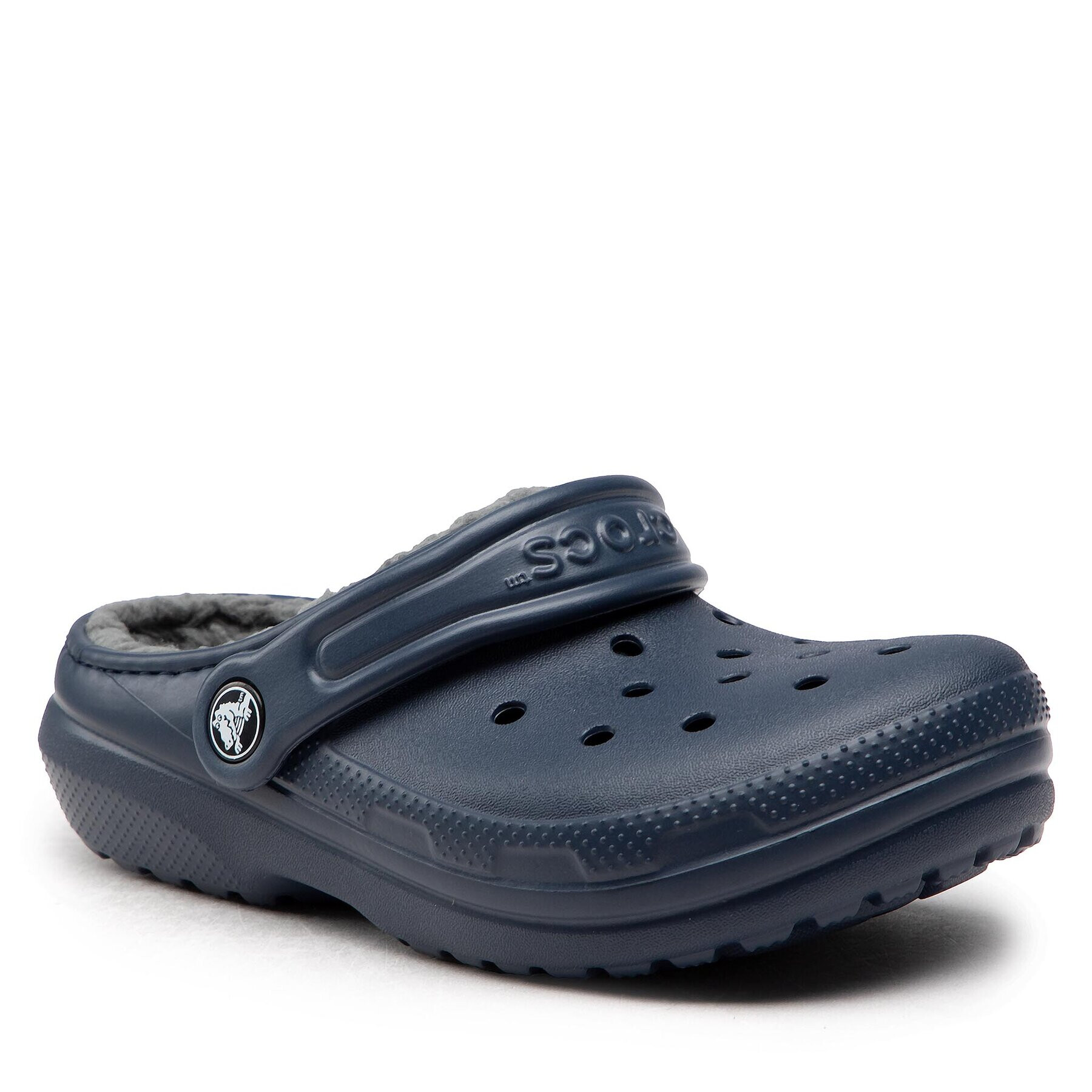 Crocs Чехли Classic Lined Clog K 207010 Тъмносин - Pepit.bg