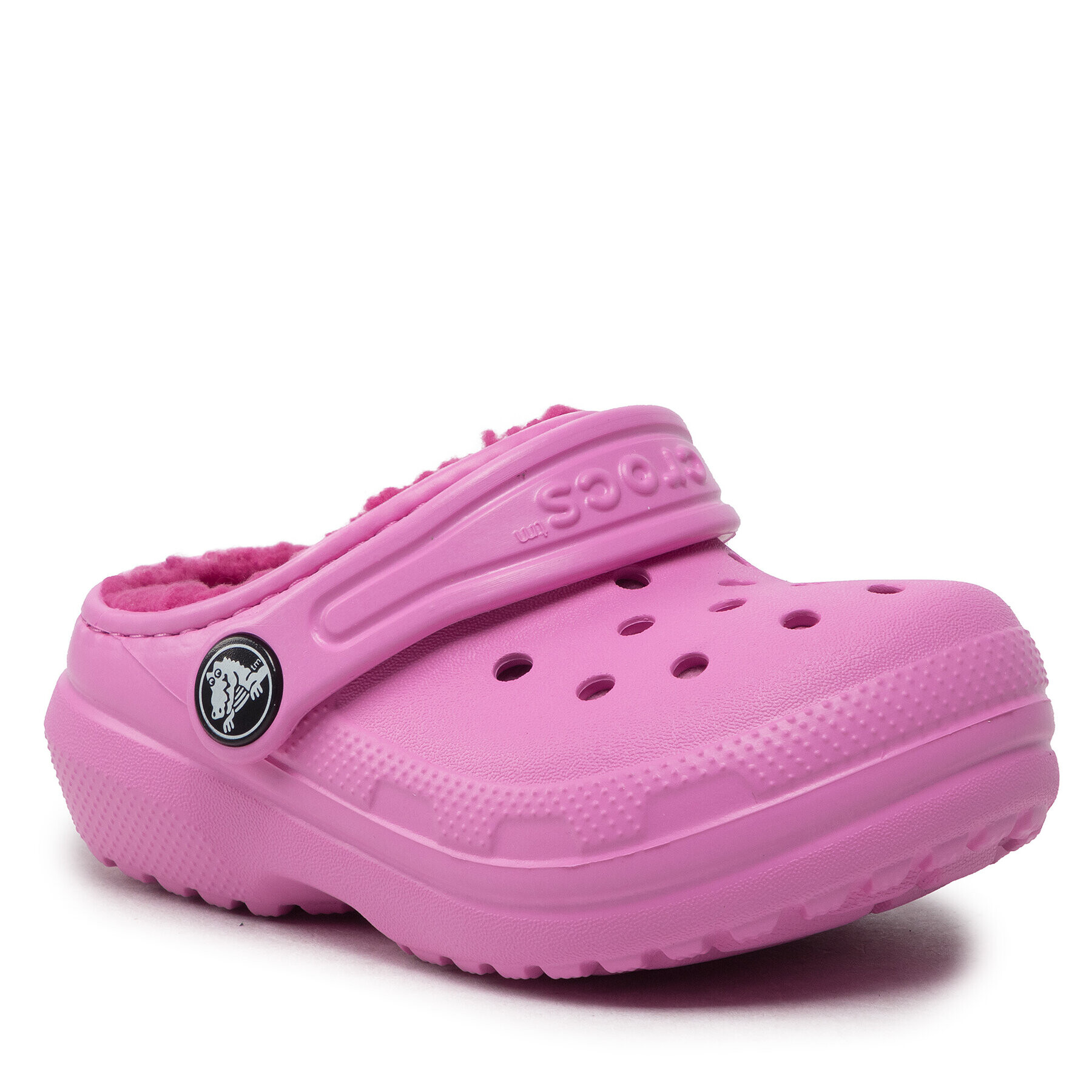 Crocs Чехли Classic Lined Clog T 207009 Розов - Pepit.bg