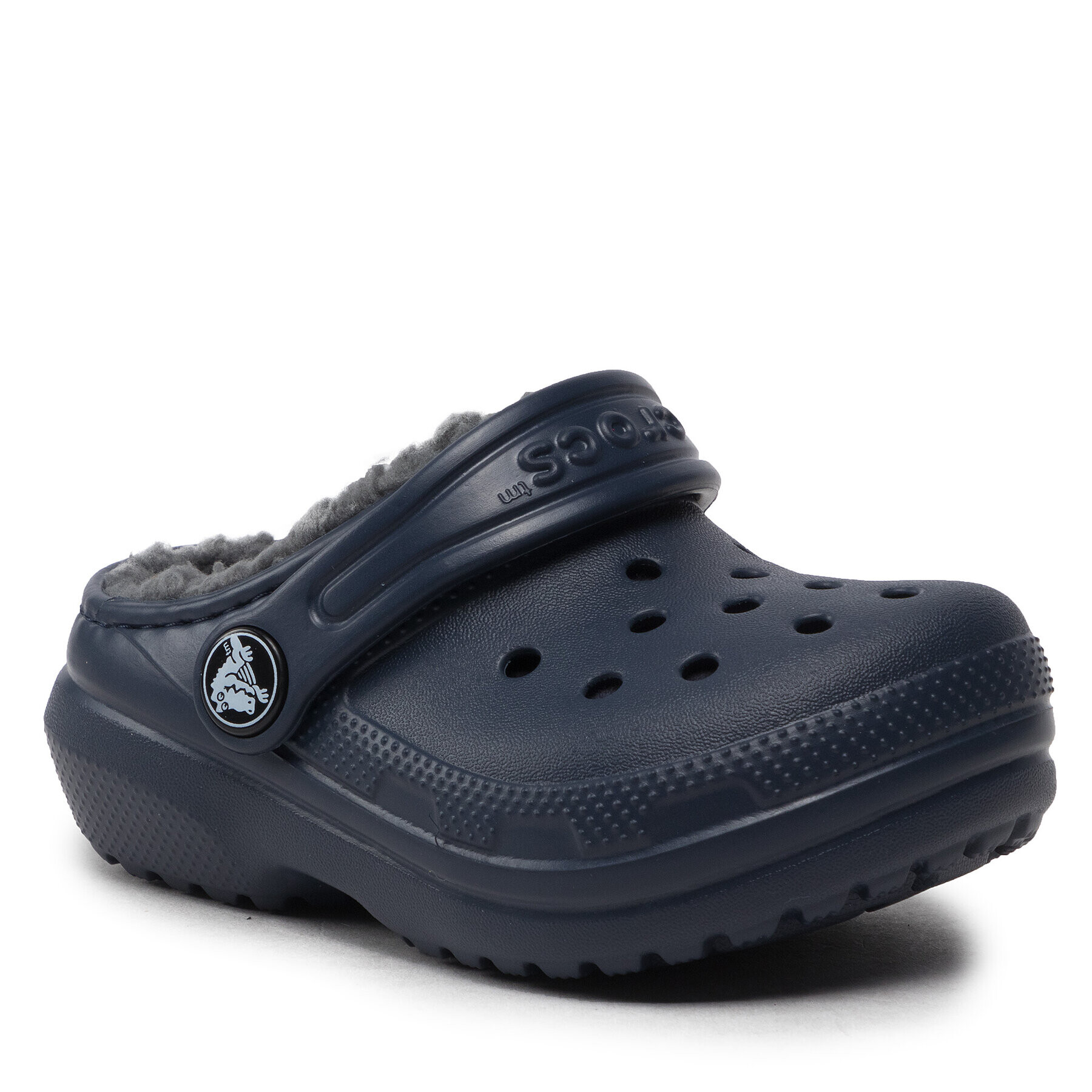 Crocs Чехли Classic Lined Clog T 207009 Тъмносин - Pepit.bg