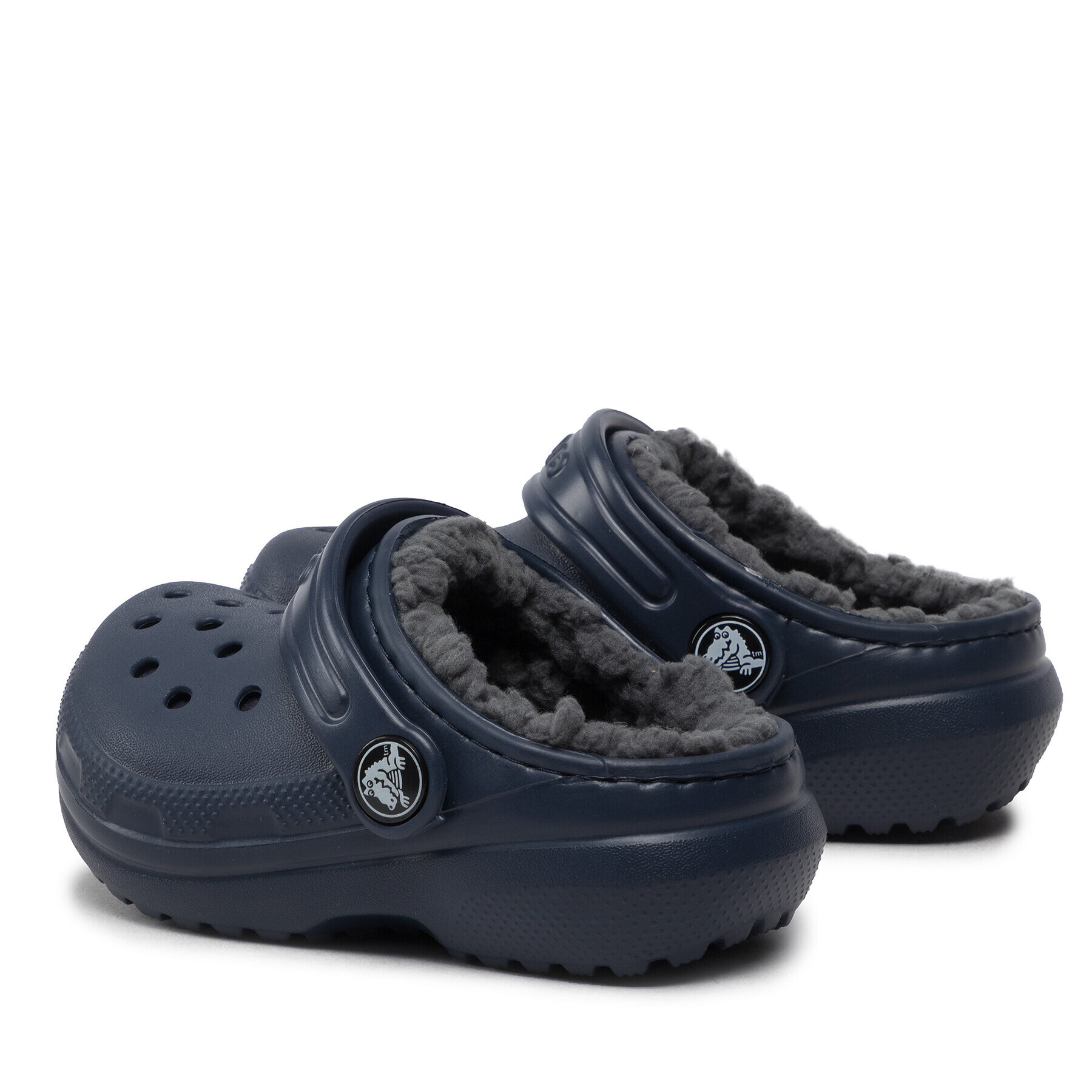 Crocs Чехли Classic Lined Clog T 207009 Тъмносин - Pepit.bg