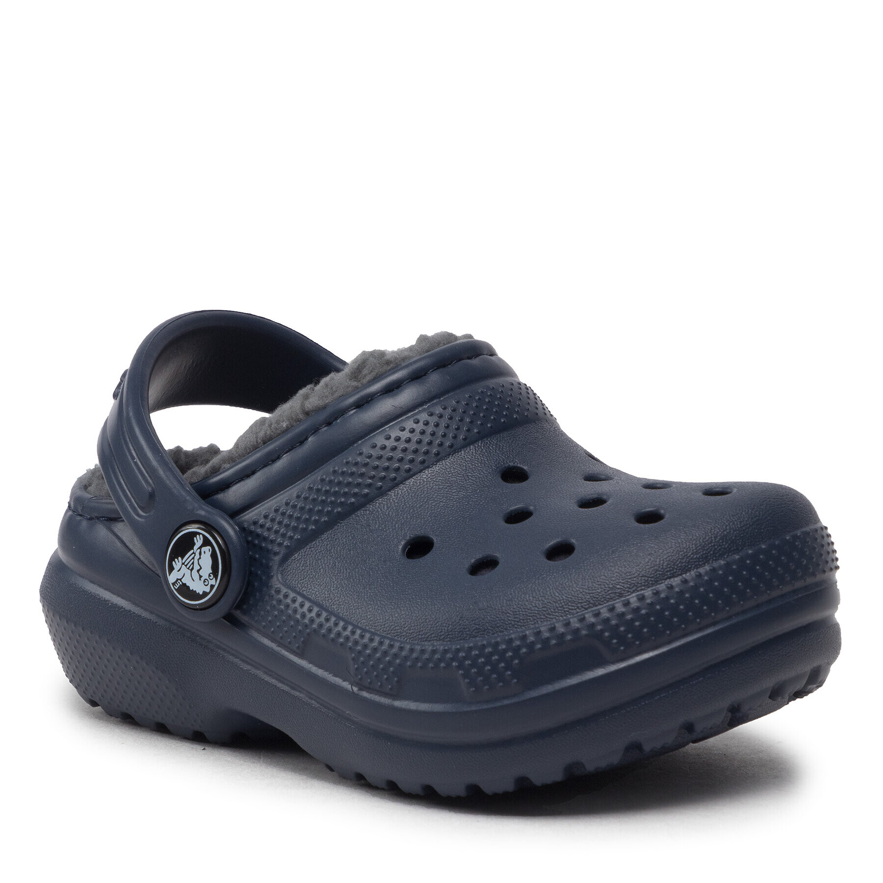 Crocs Чехли Classic Lined Clog T 207009 Тъмносин - Pepit.bg