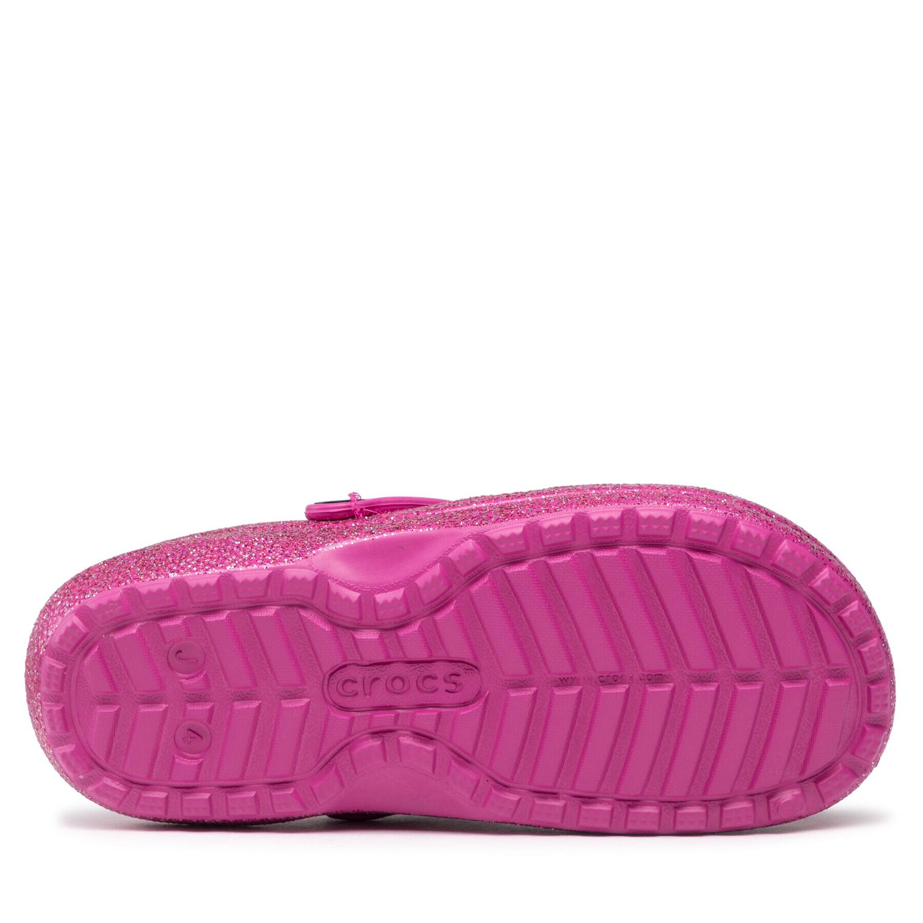 Crocs Чехли Classic Lined Glitter Clog K 207462 Розов - Pepit.bg