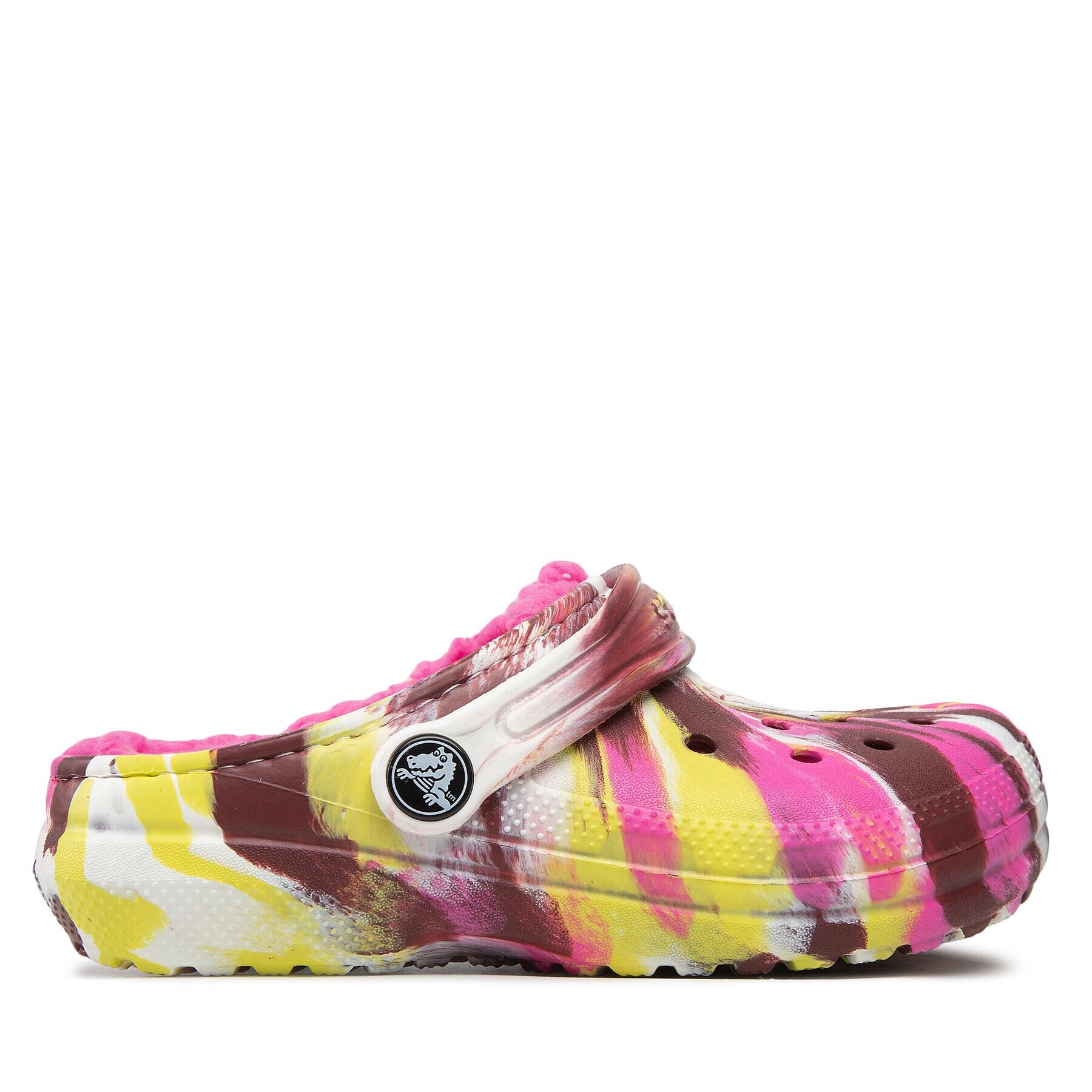 Crocs Чехли Classic Lined Marbled Cgk 207773 Розов - Pepit.bg
