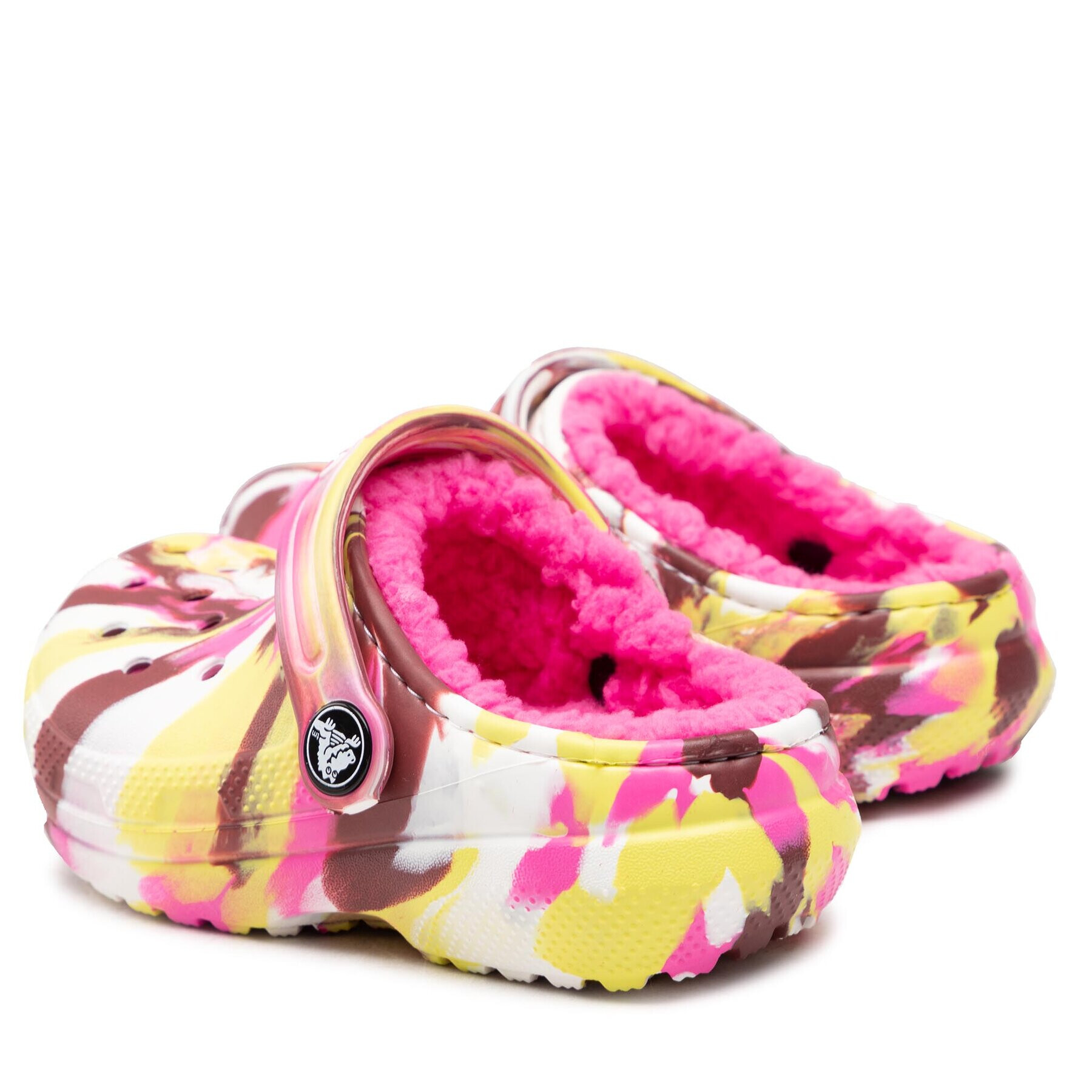 Crocs Чехли Classic Lined Marbled Cgt 207778 Цветен - Pepit.bg