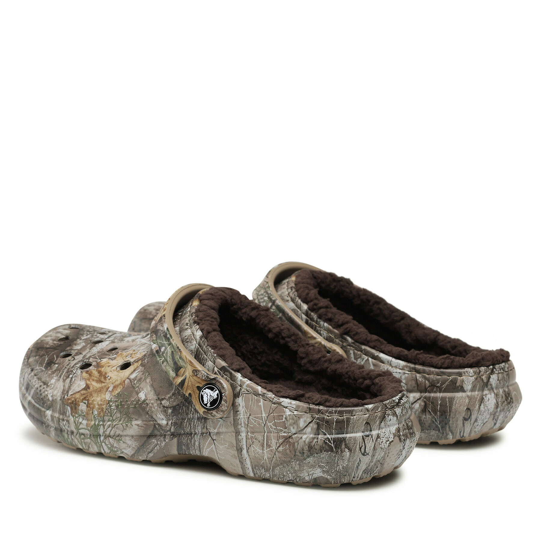 Crocs Чехли Classic Lined Realtree Edge Clog 205377 Кафяв - Pepit.bg