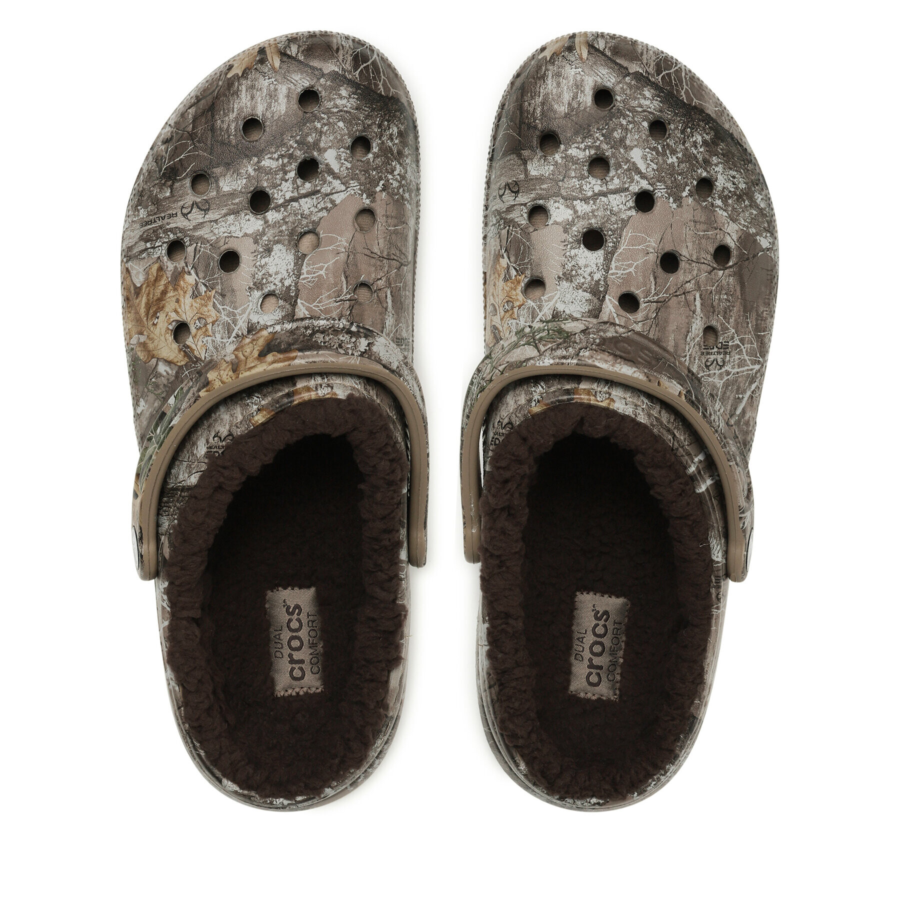 Crocs Чехли Classic Lined Realtree Edge Clog 205377 Кафяв - Pepit.bg
