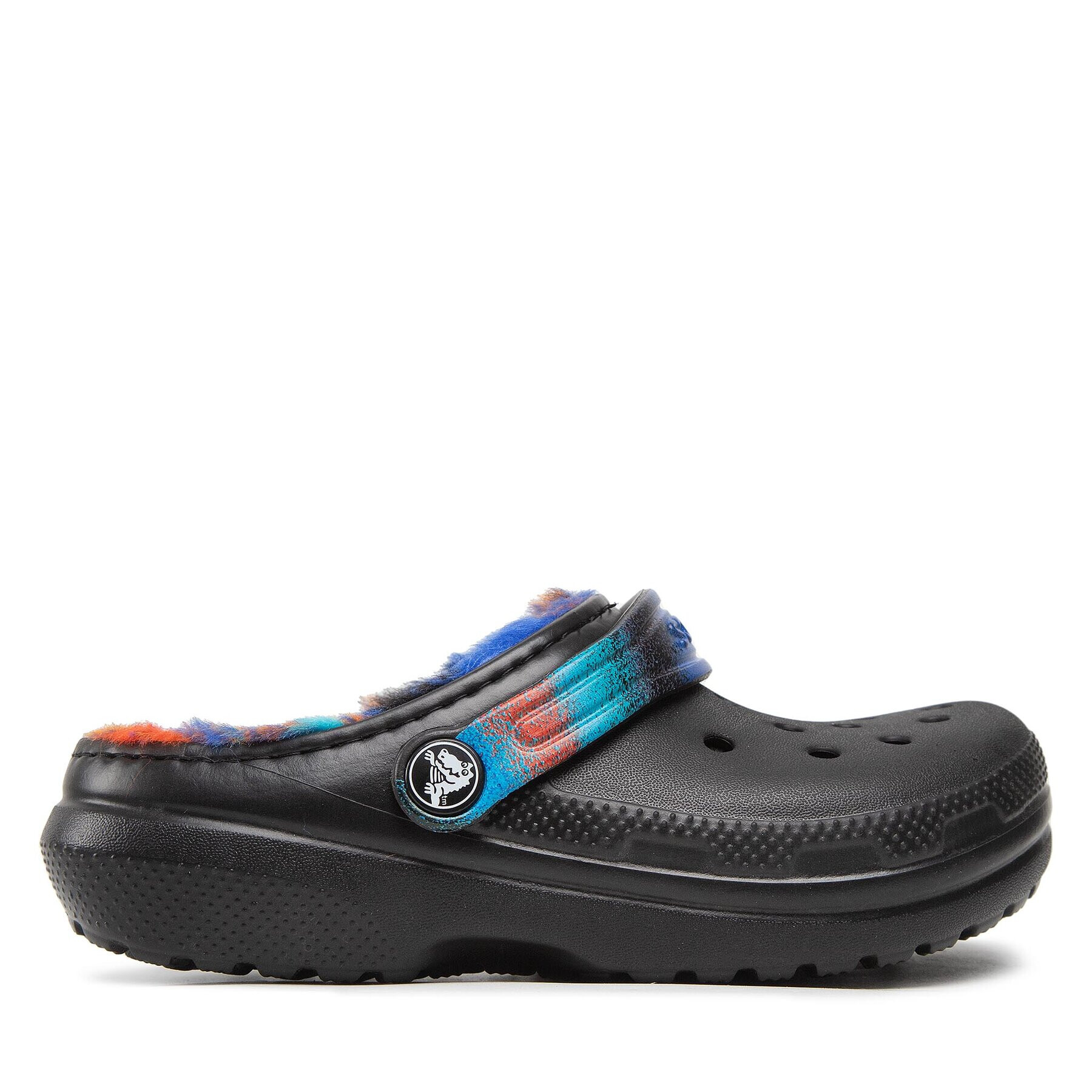 Crocs Чехли Classic Lined Spray Dye Clog K 208081 Черен - Pepit.bg