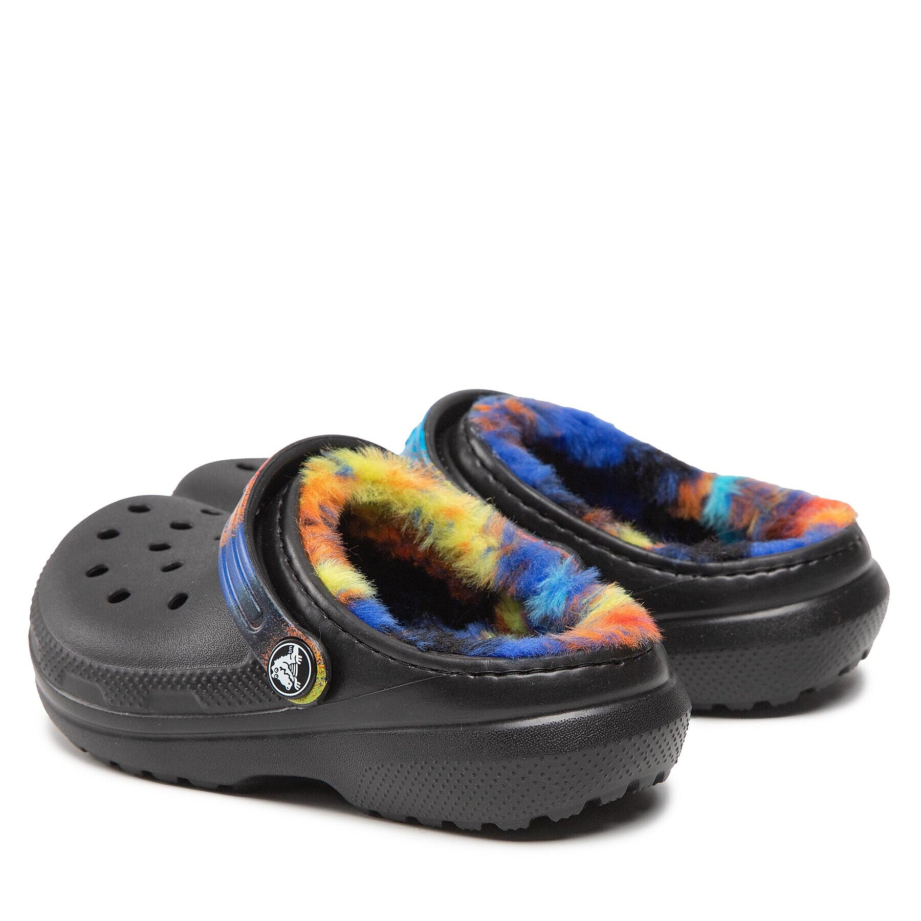 Crocs Чехли Classic Lined Spray Dye Clog K 208081 Черен - Pepit.bg