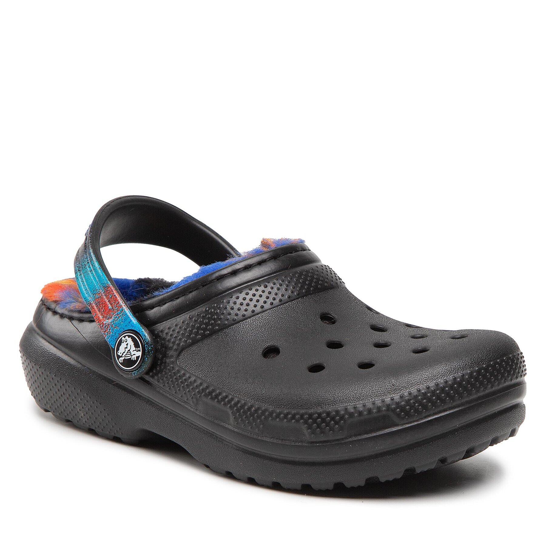 Crocs Чехли Classic Lined Spray Dye Clog K 208081 Черен - Pepit.bg