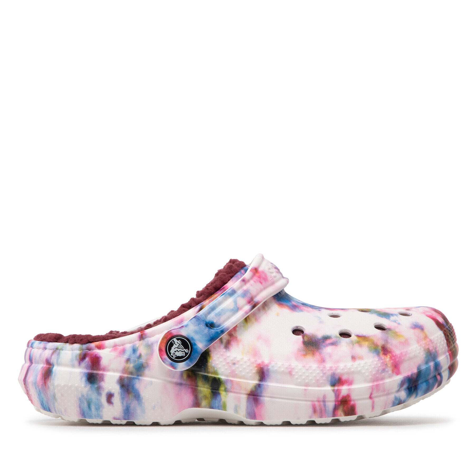 Crocs Чехли Classic Lined Tie Dye Clog 206341 Бял - Pepit.bg