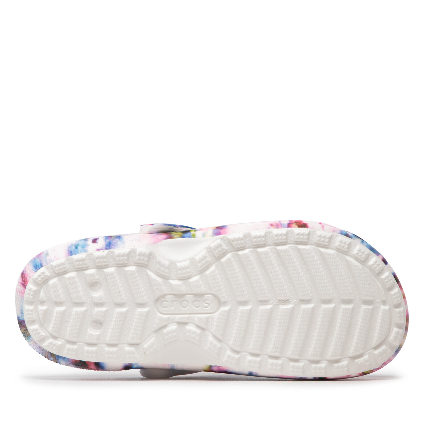 Crocs Чехли Classic Lined Tie Dye Clog 206341 Бял - Pepit.bg