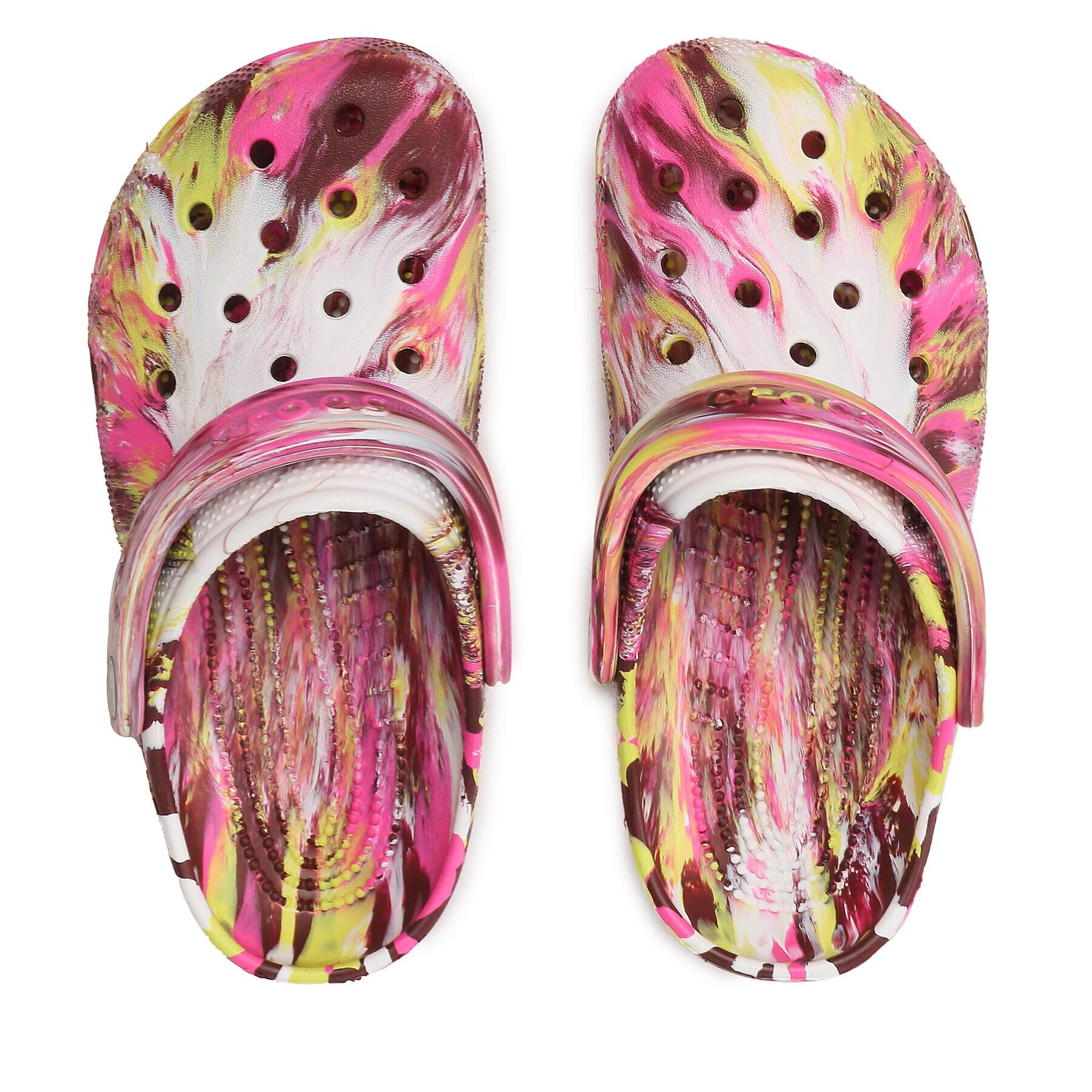 Crocs Чехли Classic Marbled Clog 206867 Розов - Pepit.bg