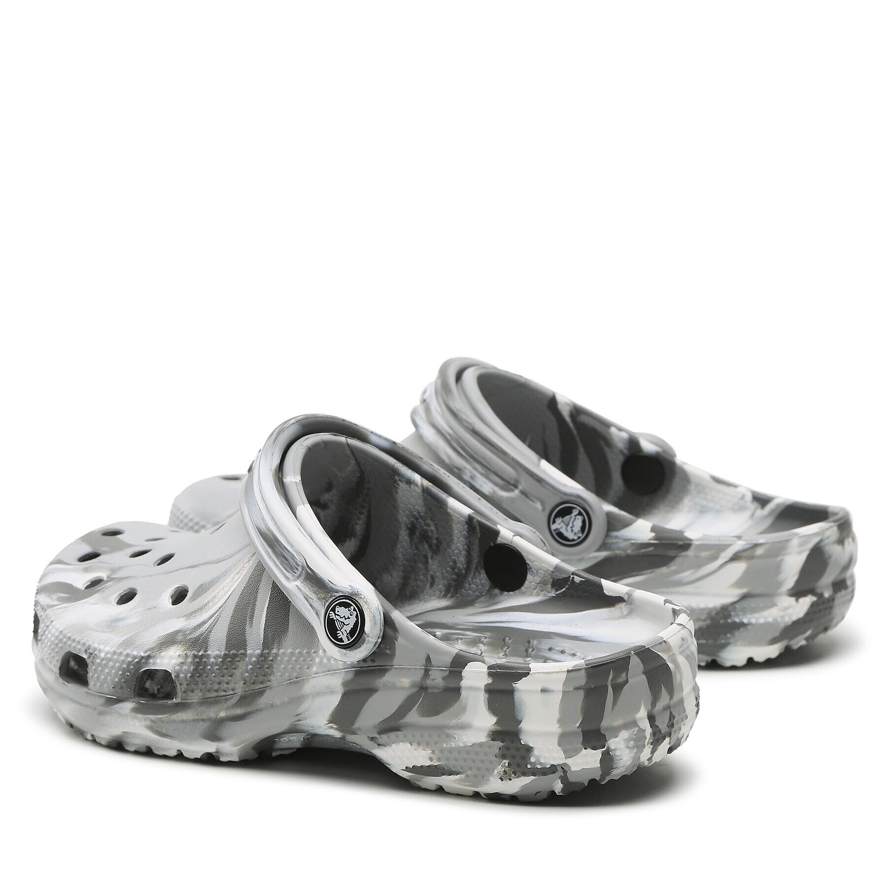 Crocs Чехли Classic Marbled Clog 206867 Сив - Pepit.bg