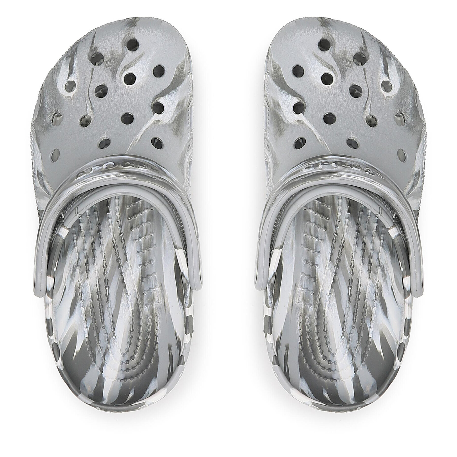 Crocs Чехли Classic Marbled Clog 206867 Сив - Pepit.bg