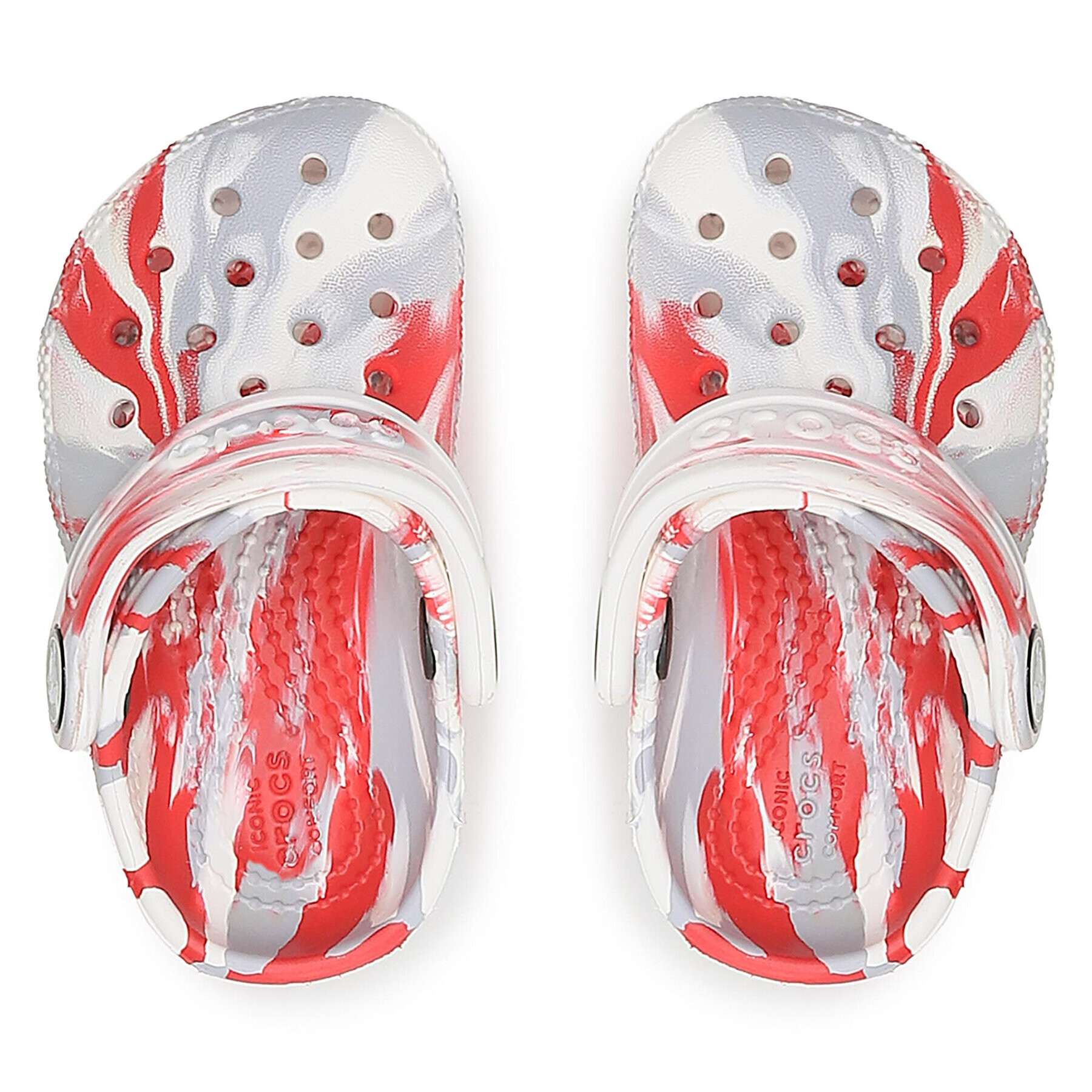 Crocs Чехли Classic Marbled Clog T 206838 Бял - Pepit.bg