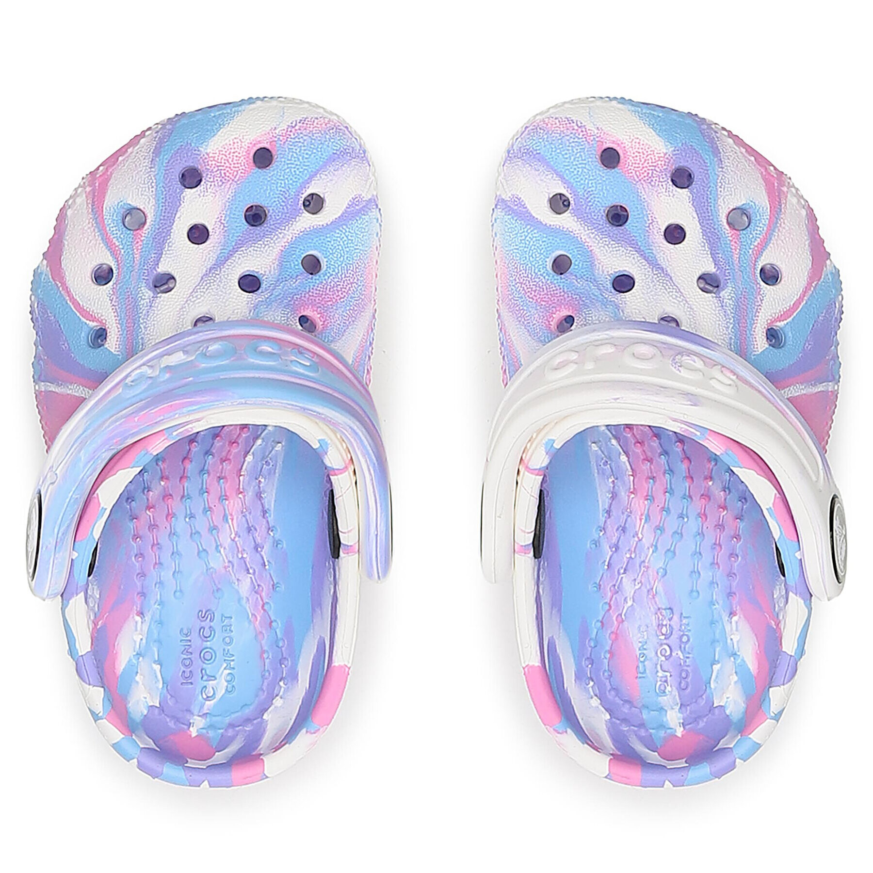 Crocs Чехли Classic Marbled Clog T 206838 Цветен - Pepit.bg