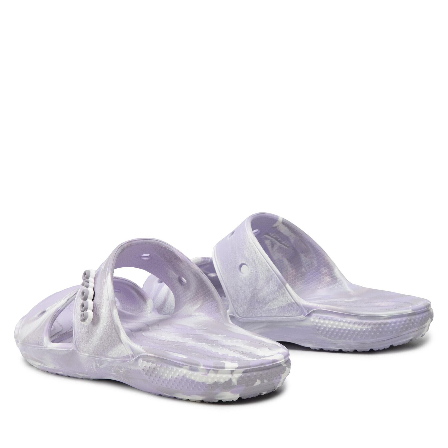 Crocs Чехли Classic Marbled Sandal 207701 Виолетов - Pepit.bg
