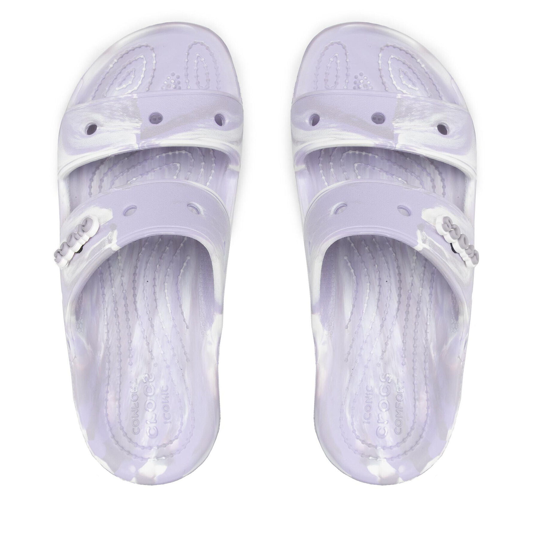 Crocs Чехли Classic Marbled Sandal 207701 Виолетов - Pepit.bg