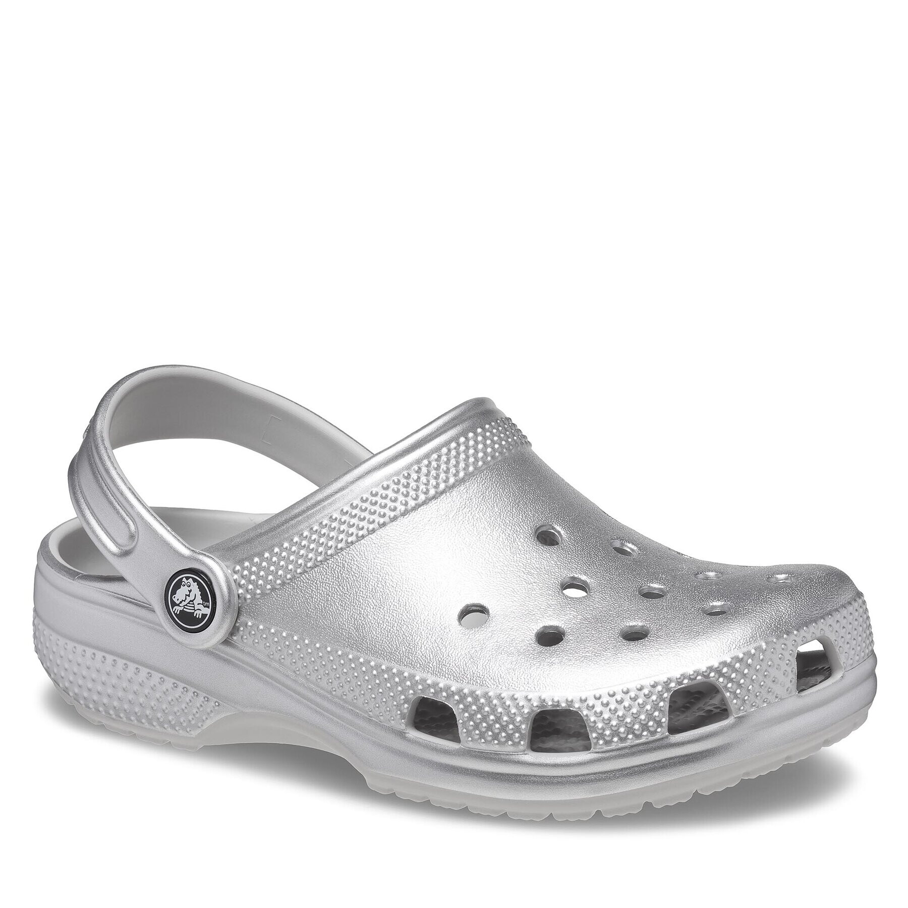 Crocs Чехли Classic Metallic Clog T 209198 Сребрист - Pepit.bg