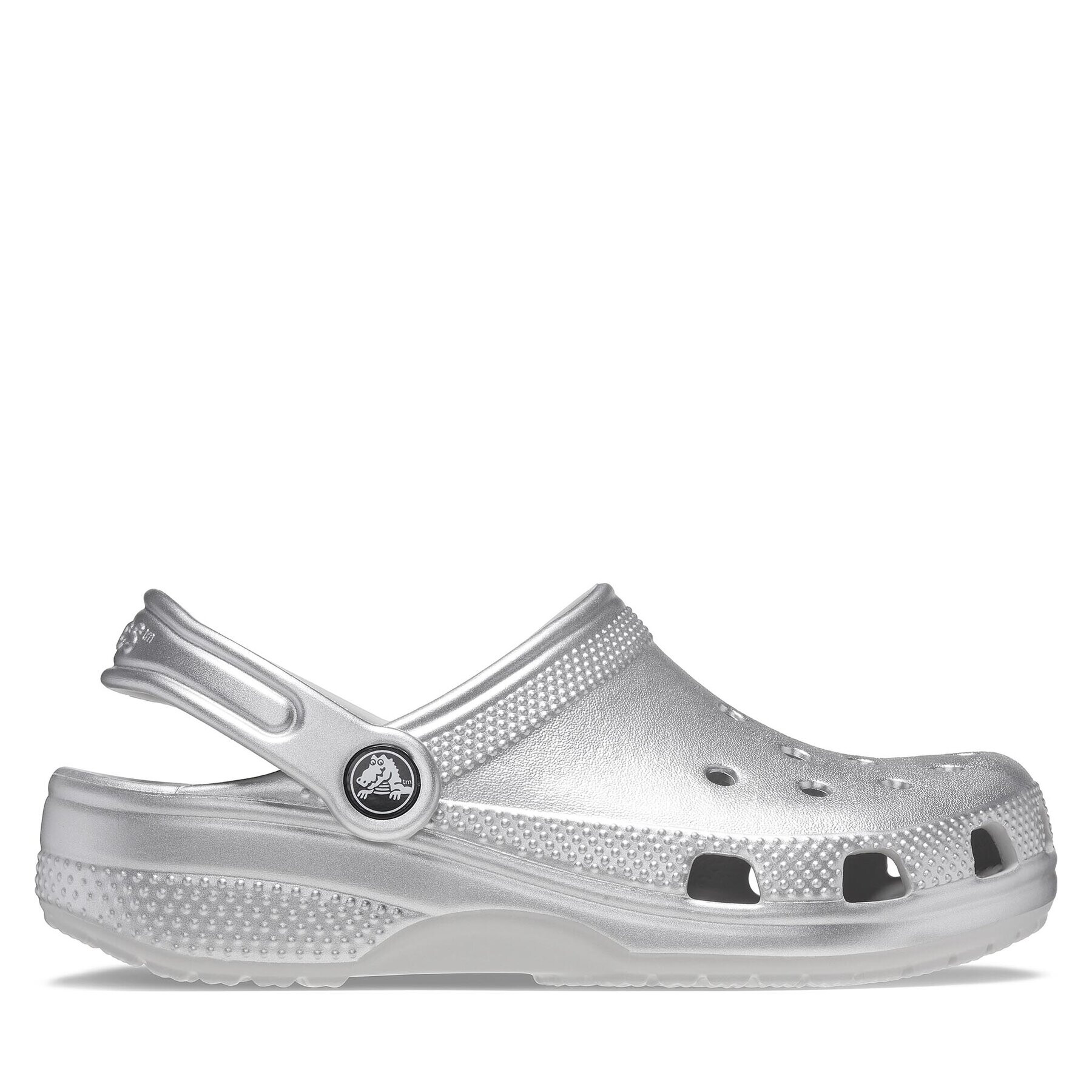 Crocs Чехли Classic Metallic Clog T 209198 Сребрист - Pepit.bg