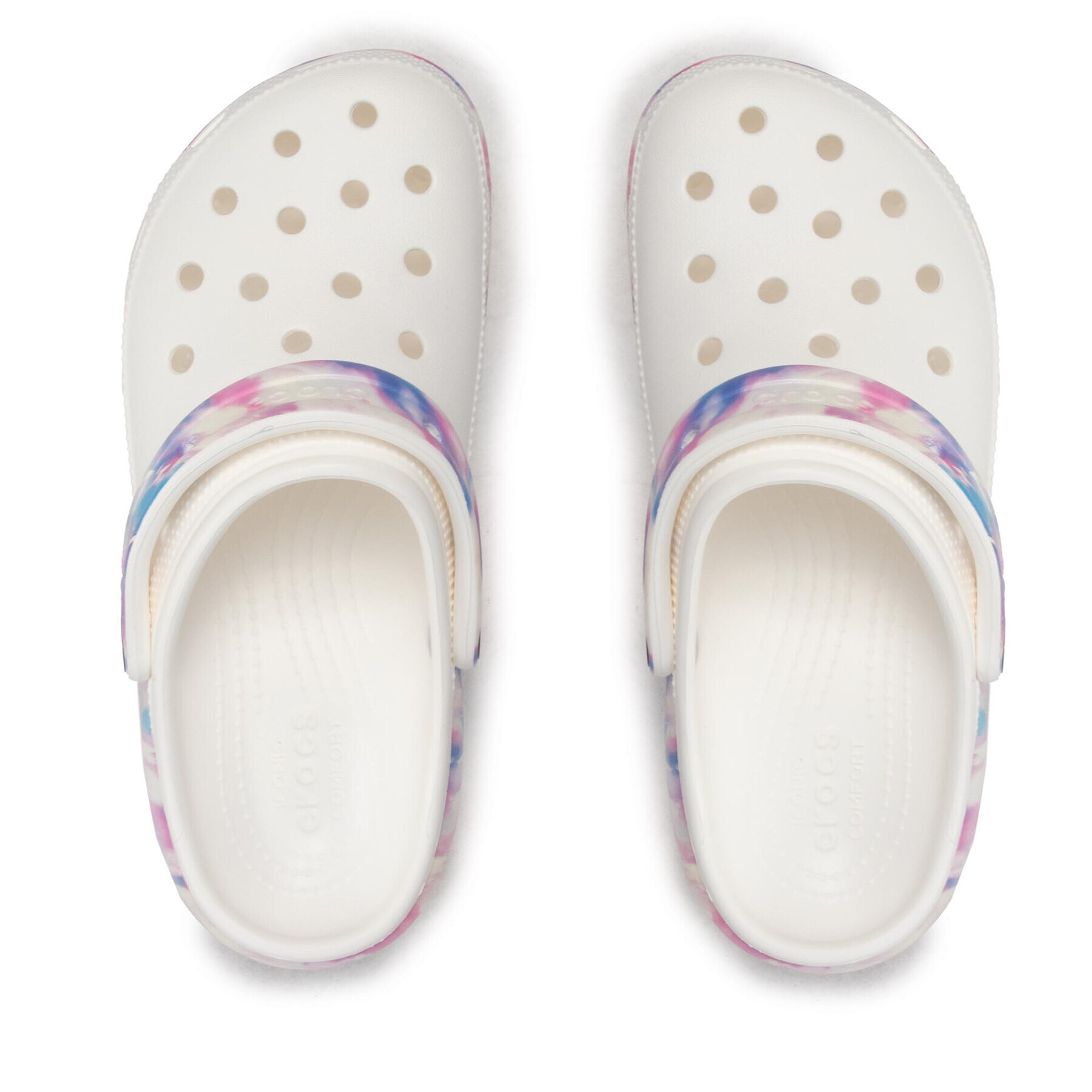 Crocs Чехли Classic Platform Dream Clog W 207580 Бял - Pepit.bg