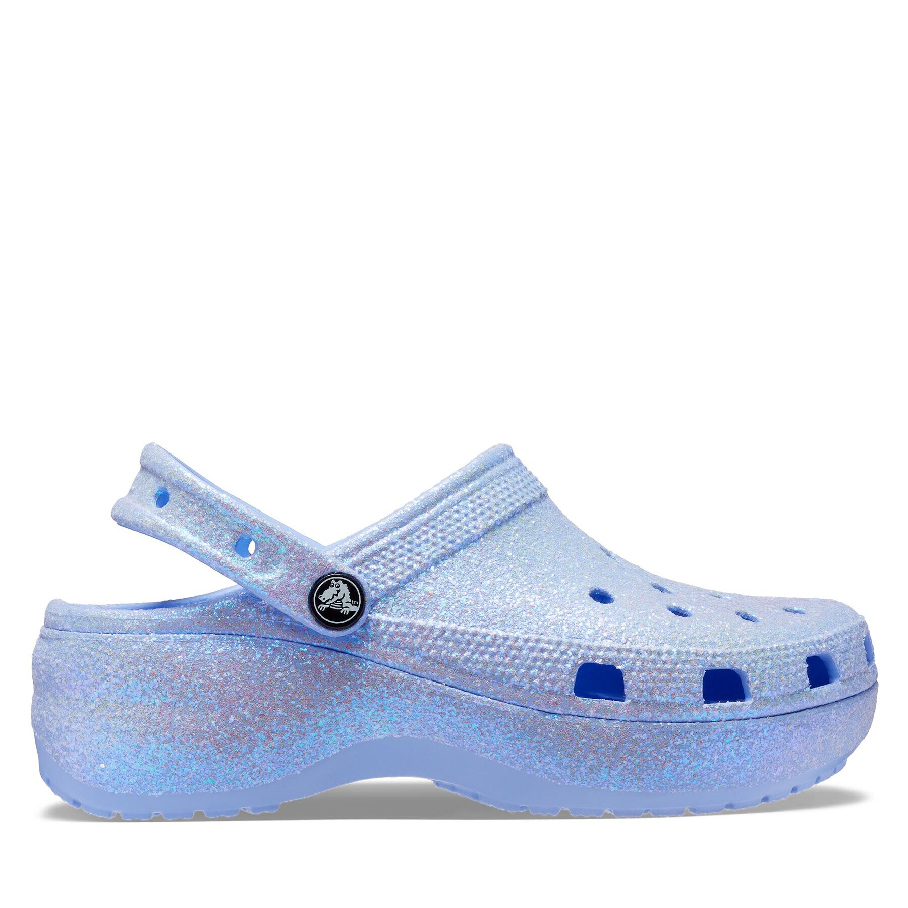 Crocs Чехли Classic Platform Glitter Clog 207241 Тъмносин - Pepit.bg