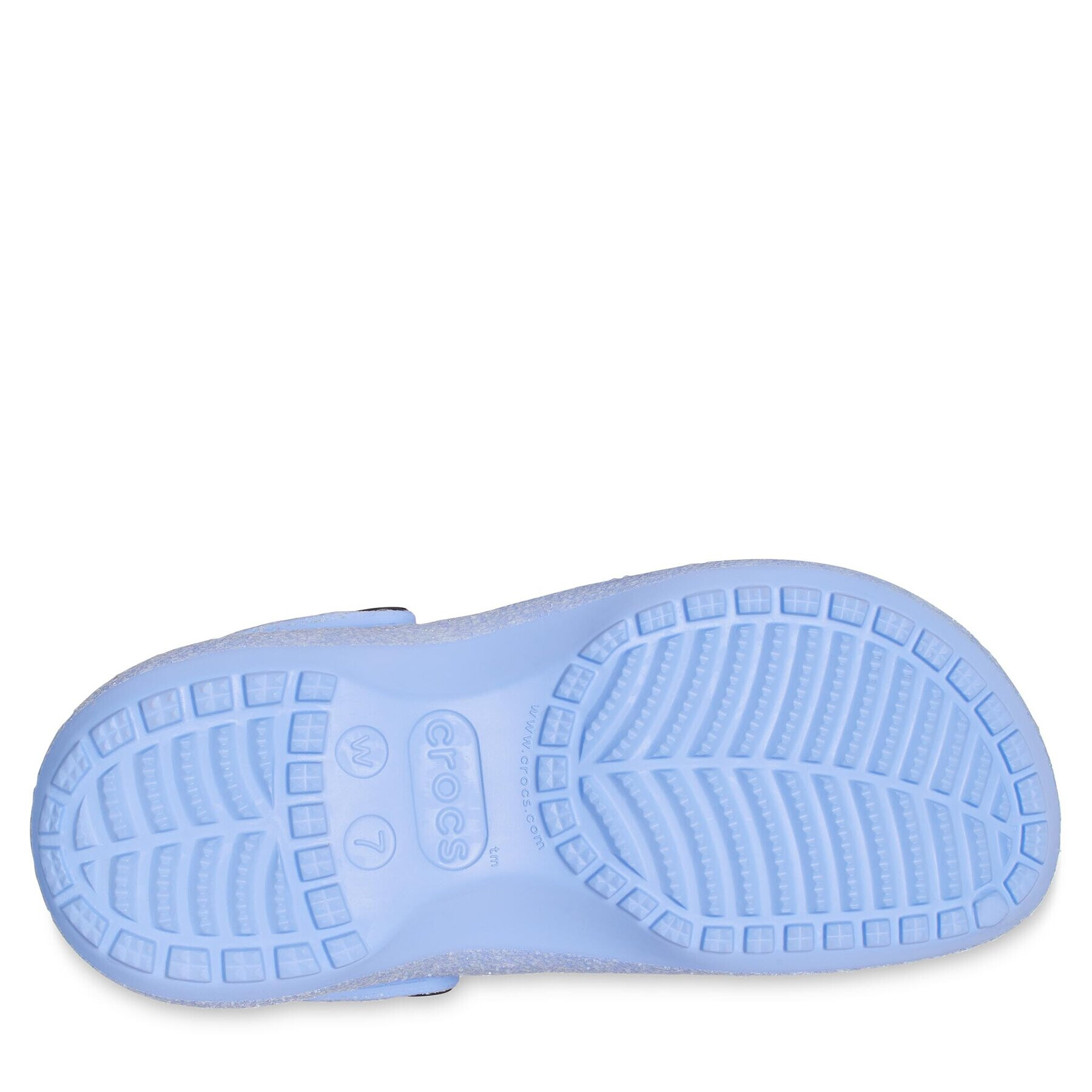 Crocs Чехли Classic Platform Glitter Clog 207241 Тъмносин - Pepit.bg