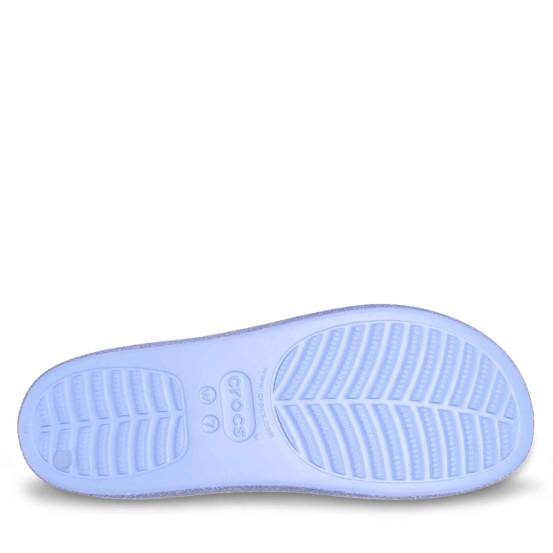 Crocs Чехли Classic Platform Glitter Slide 208233 Син - Pepit.bg