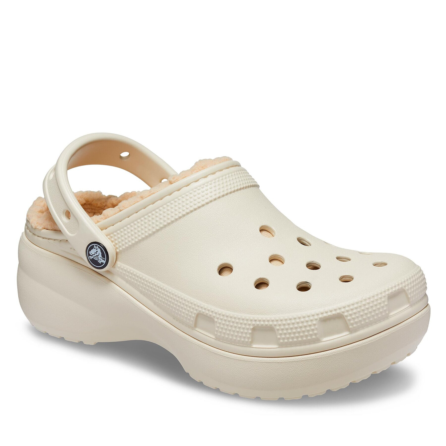 Crocs Чехли Classic Platform Lined Clog W 207938 Бежов - Pepit.bg