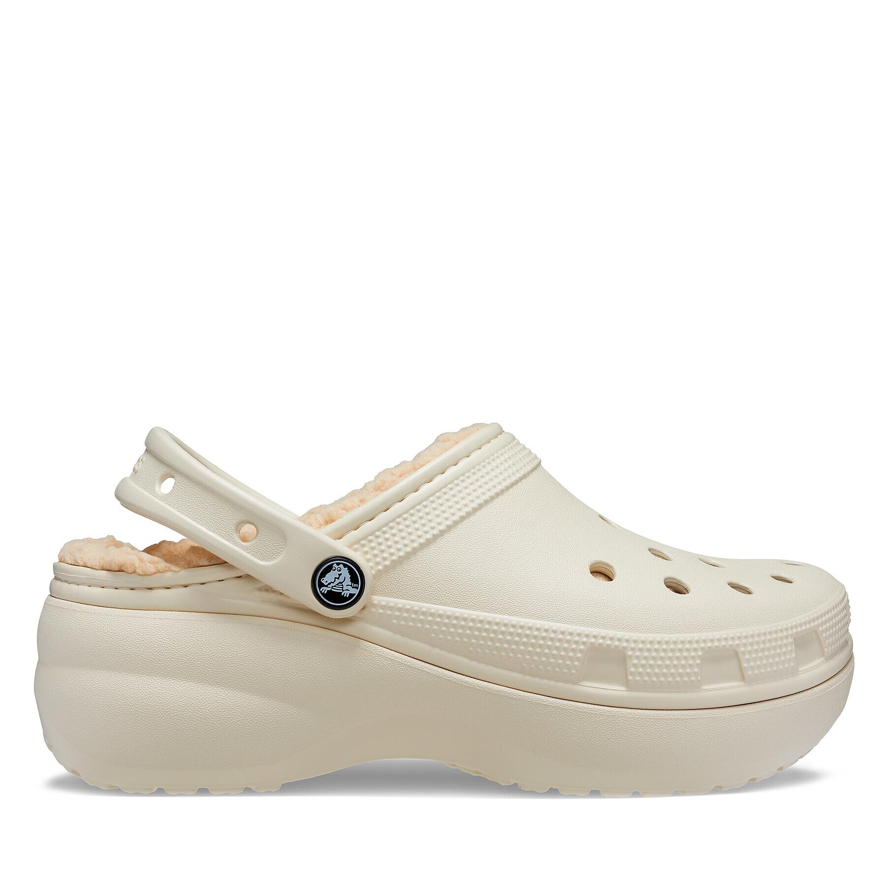 Crocs Чехли Classic Platform Lined Clog W 207938 Бежов - Pepit.bg