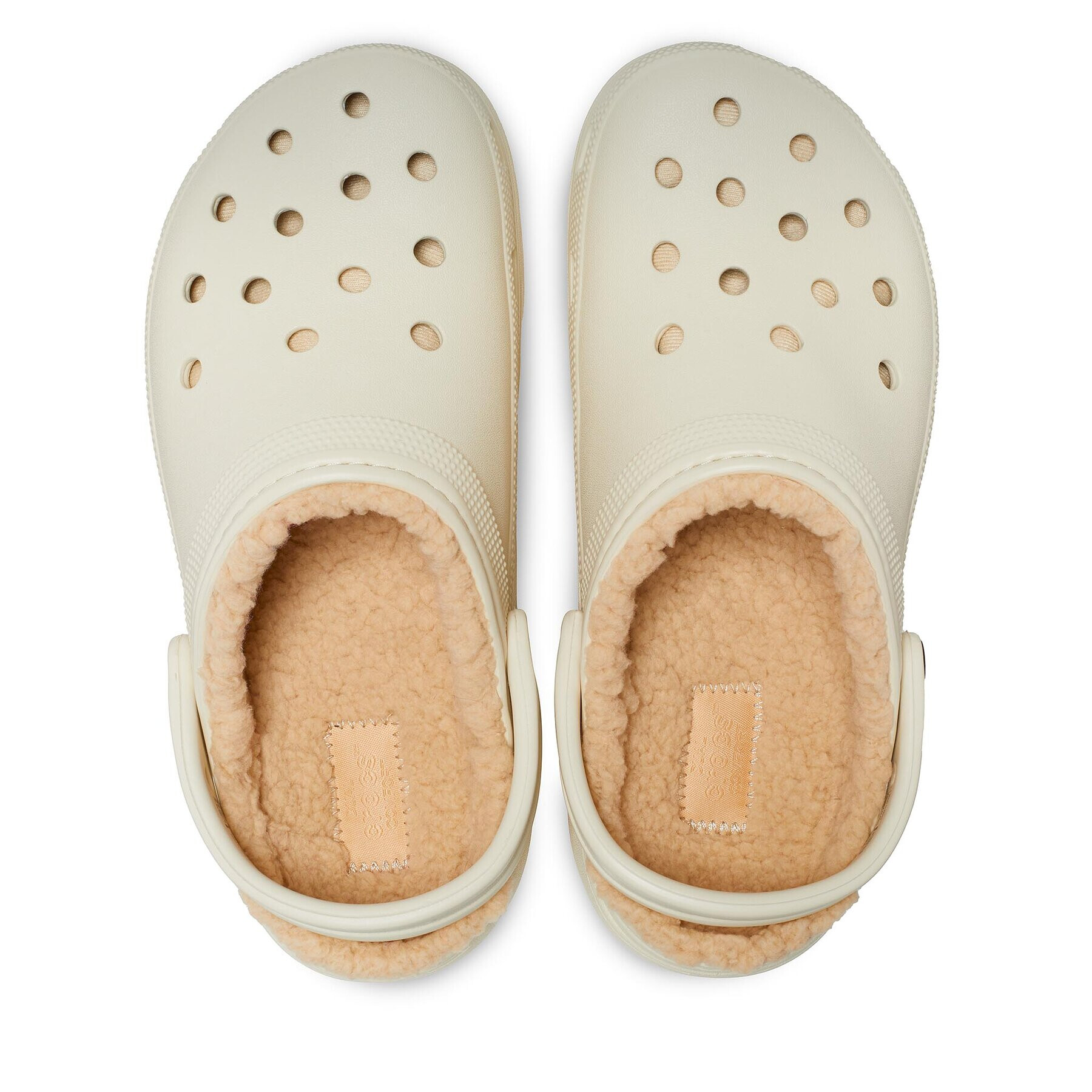 Crocs Чехли Classic Platform Lined Clog W 207938 Бежов - Pepit.bg
