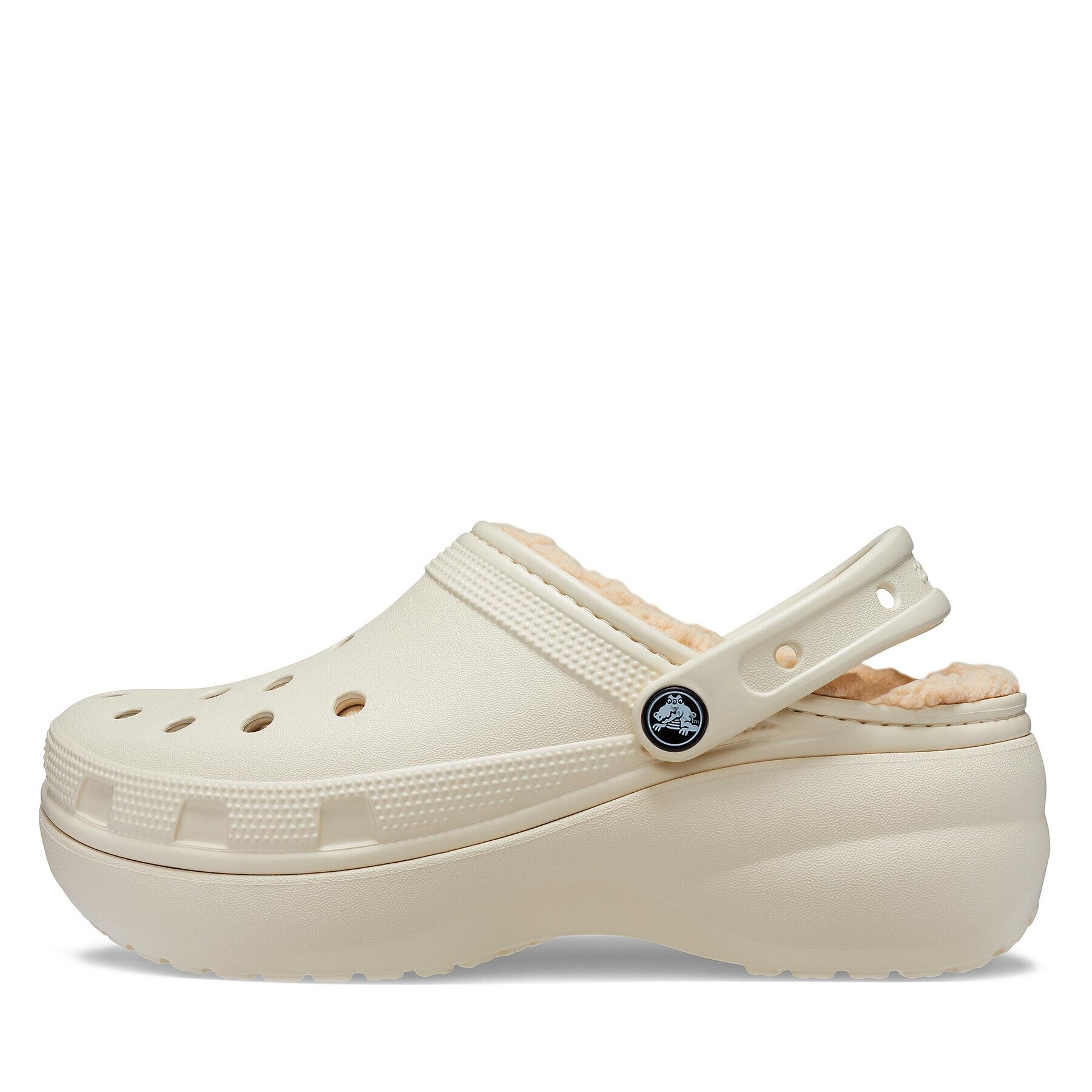 Crocs Чехли Classic Platform Lined Clog W 207938 Бежов - Pepit.bg