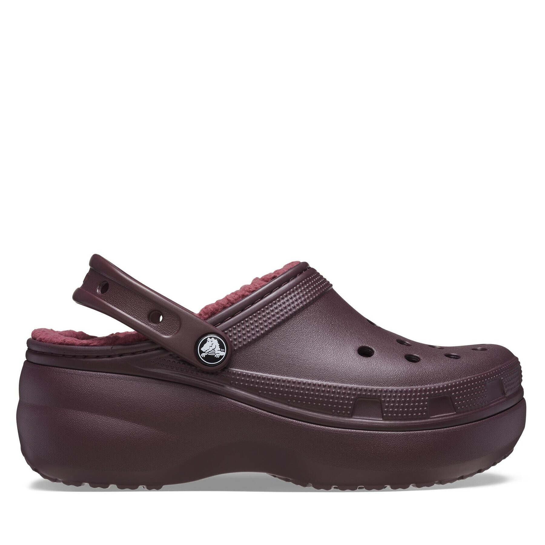 Crocs Чехли Classic Platform Lined Clog W 207938 Бордо - Pepit.bg