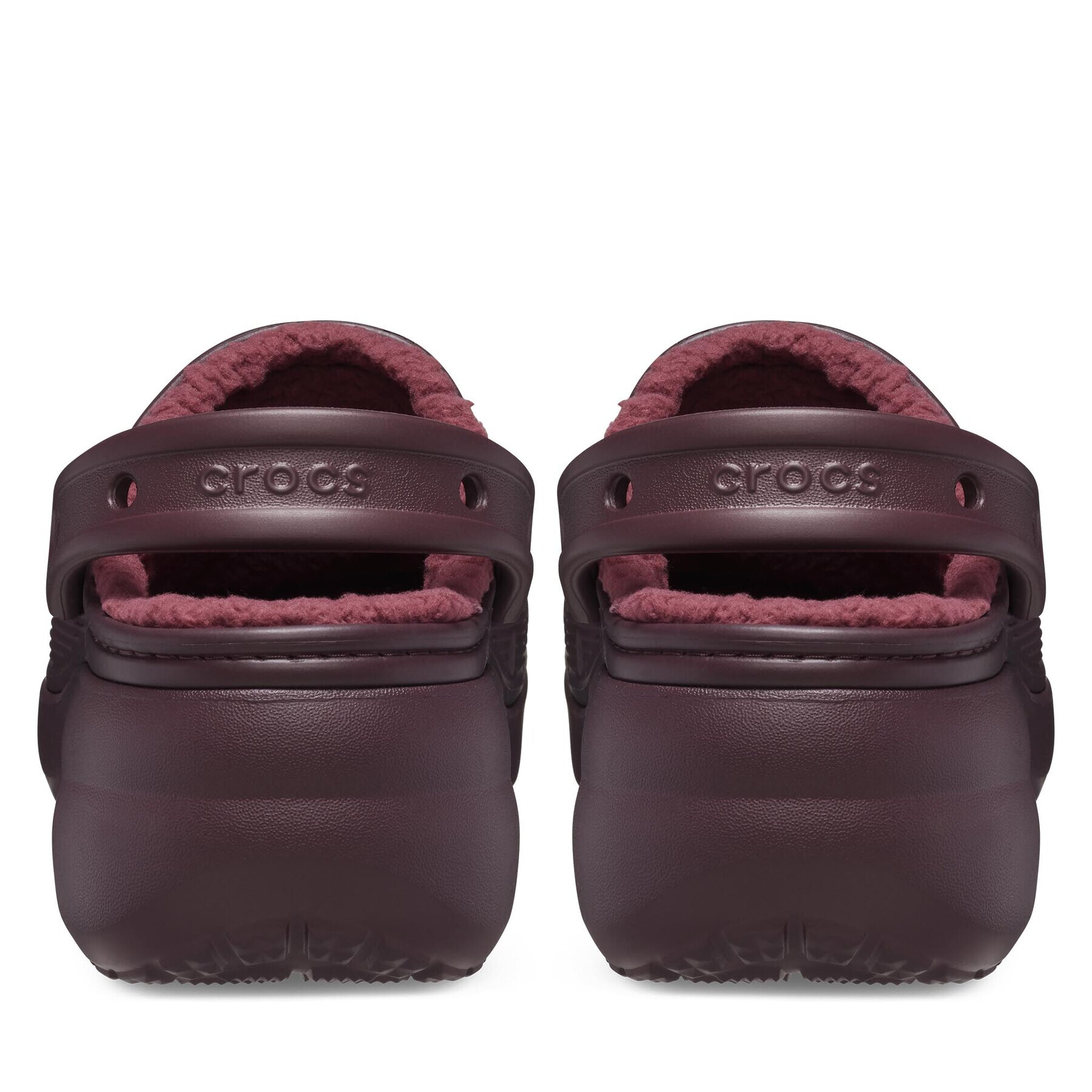 Crocs Чехли Classic Platform Lined Clog W 207938 Бордо - Pepit.bg