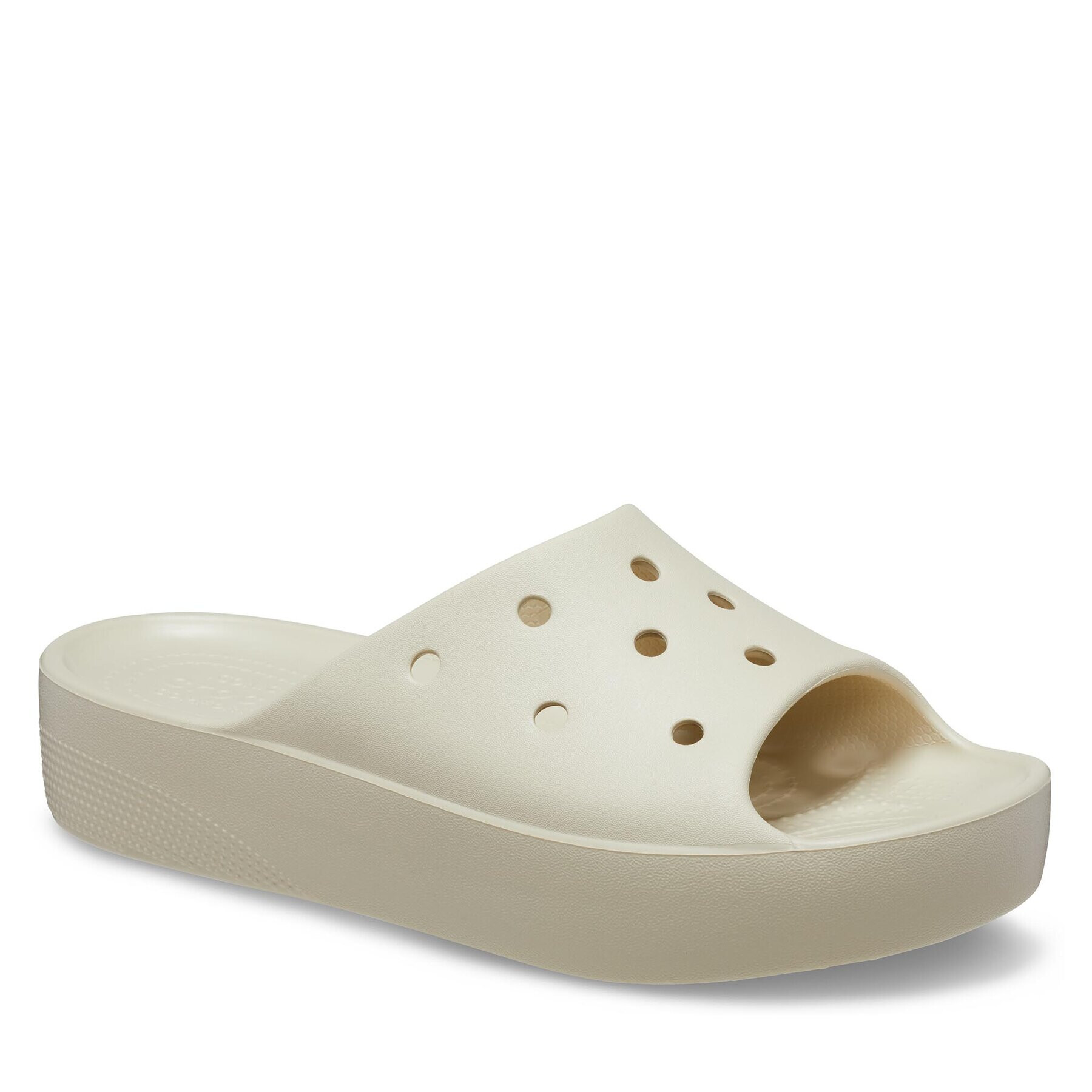 Crocs Чехли Classic Platform Slide 208180 Бежов - Pepit.bg