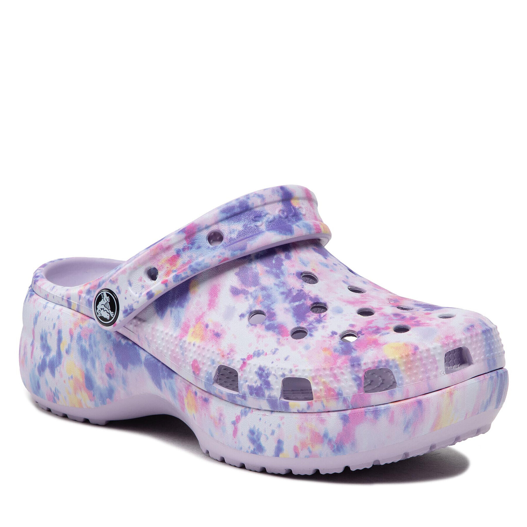 Crocs Чехли Classic Platform Tie Dye Graph Clgw 207151 Виолетов - Pepit.bg
