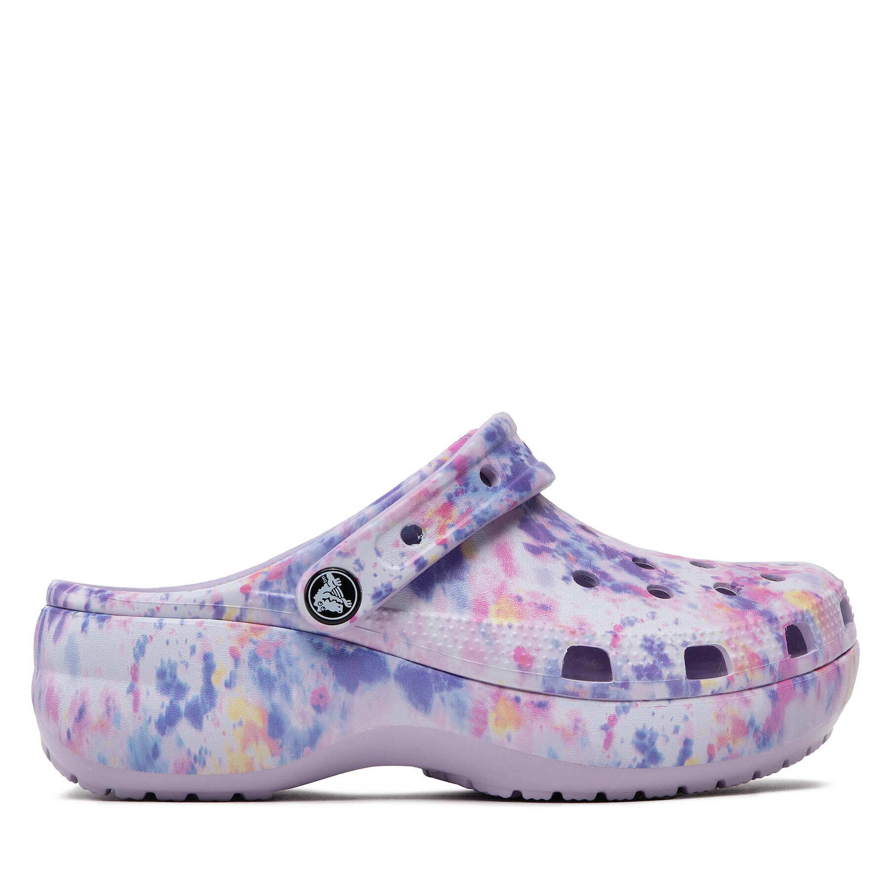 Crocs Чехли Classic Platform Tie Dye Graph Clgw 207151 Виолетов - Pepit.bg